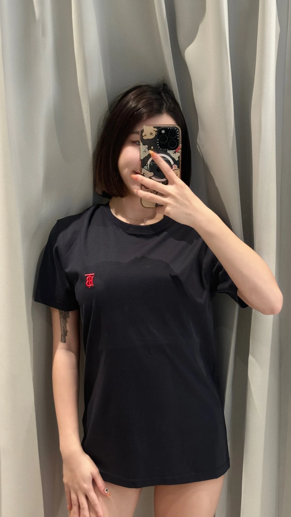 Burberry 刺繡小標 素踢