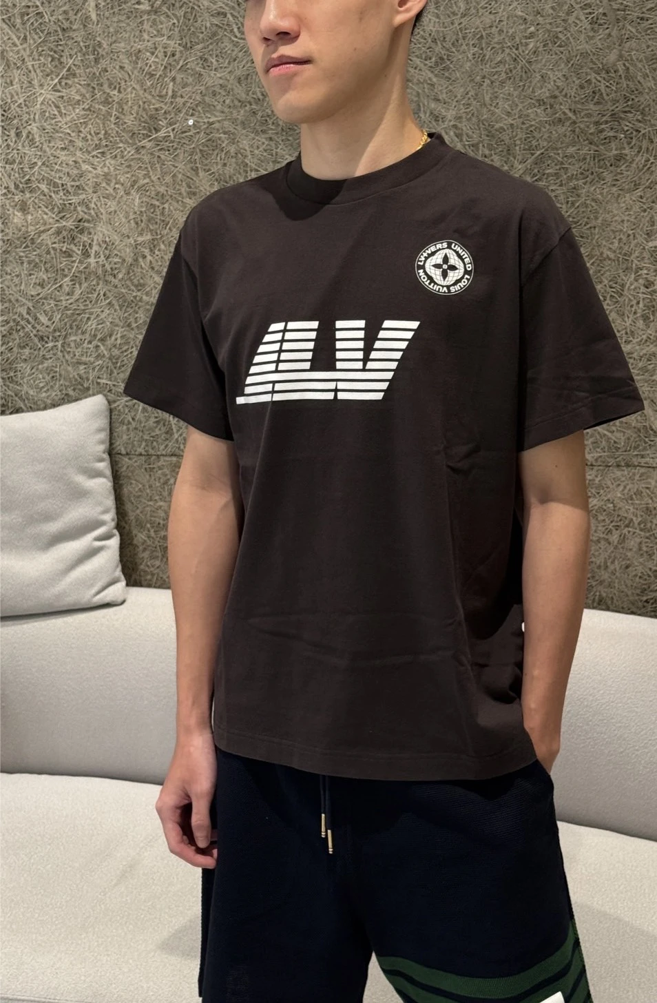 LV 指南針圖案短袖