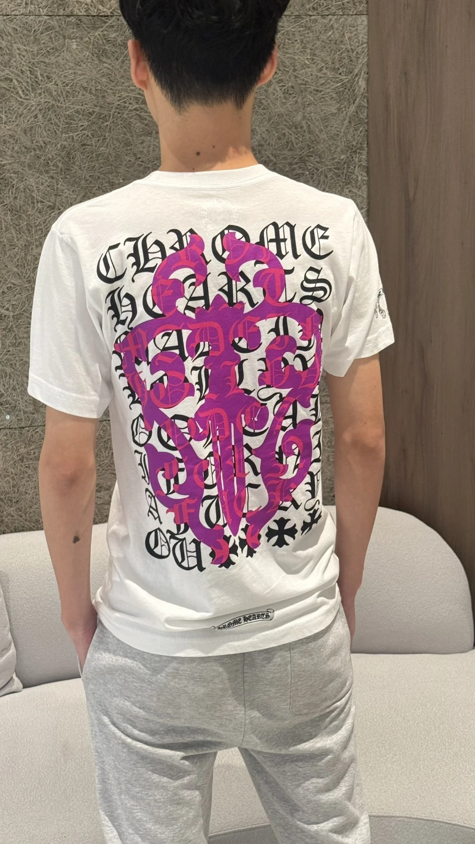 克羅心 背後紫色短袖