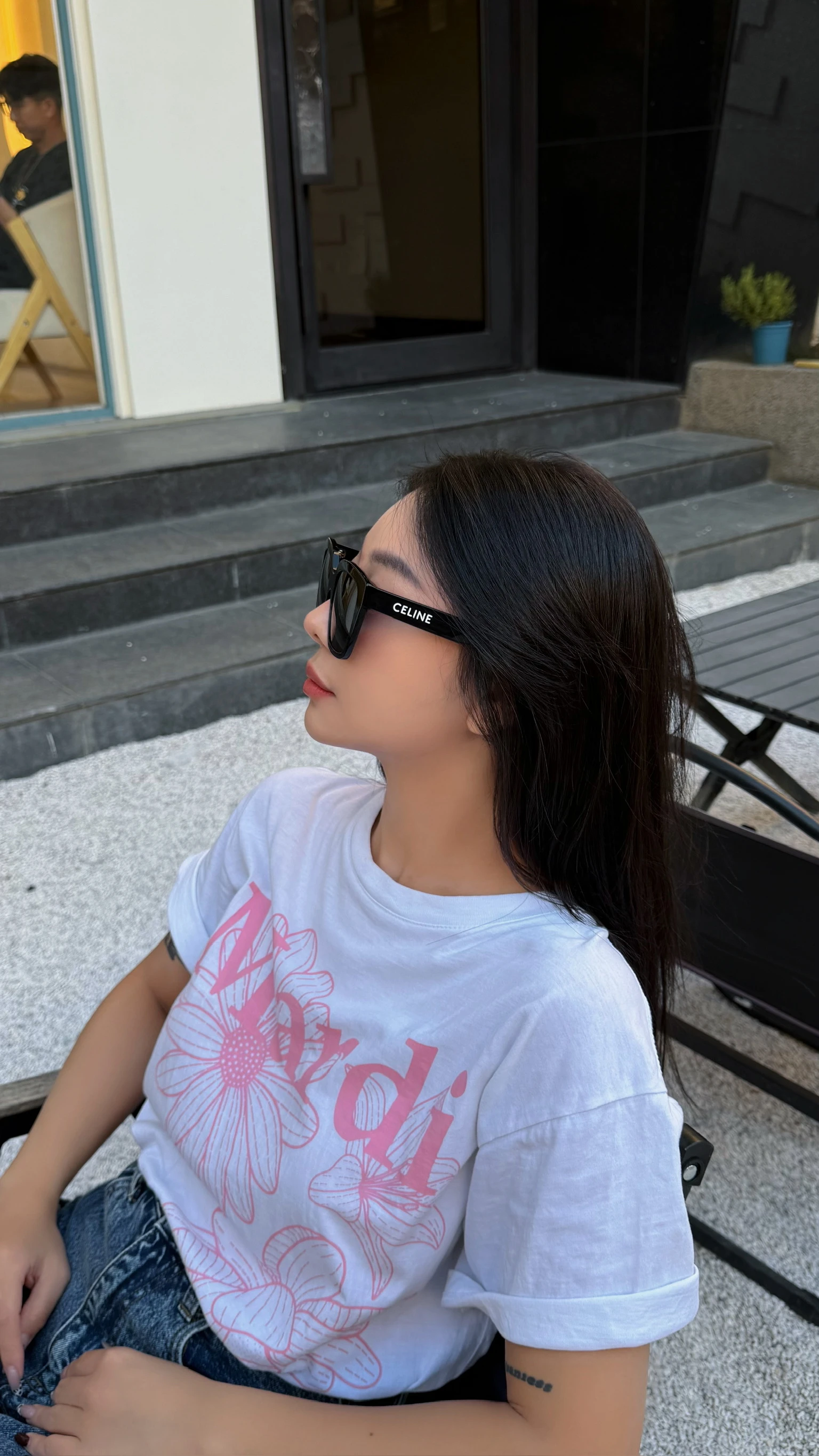 Celine 黑字母墨鏡