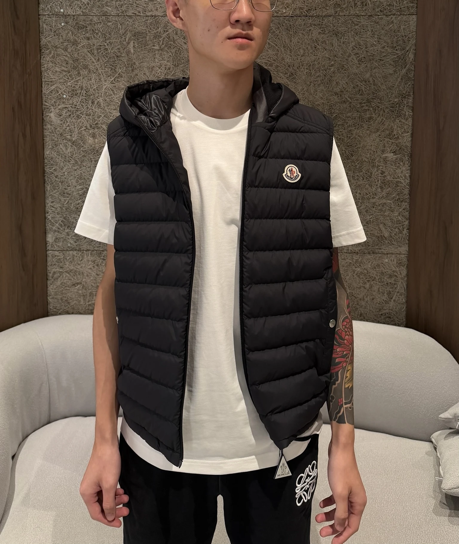 Moncler 羽絨背心 帽層雙拉鍊