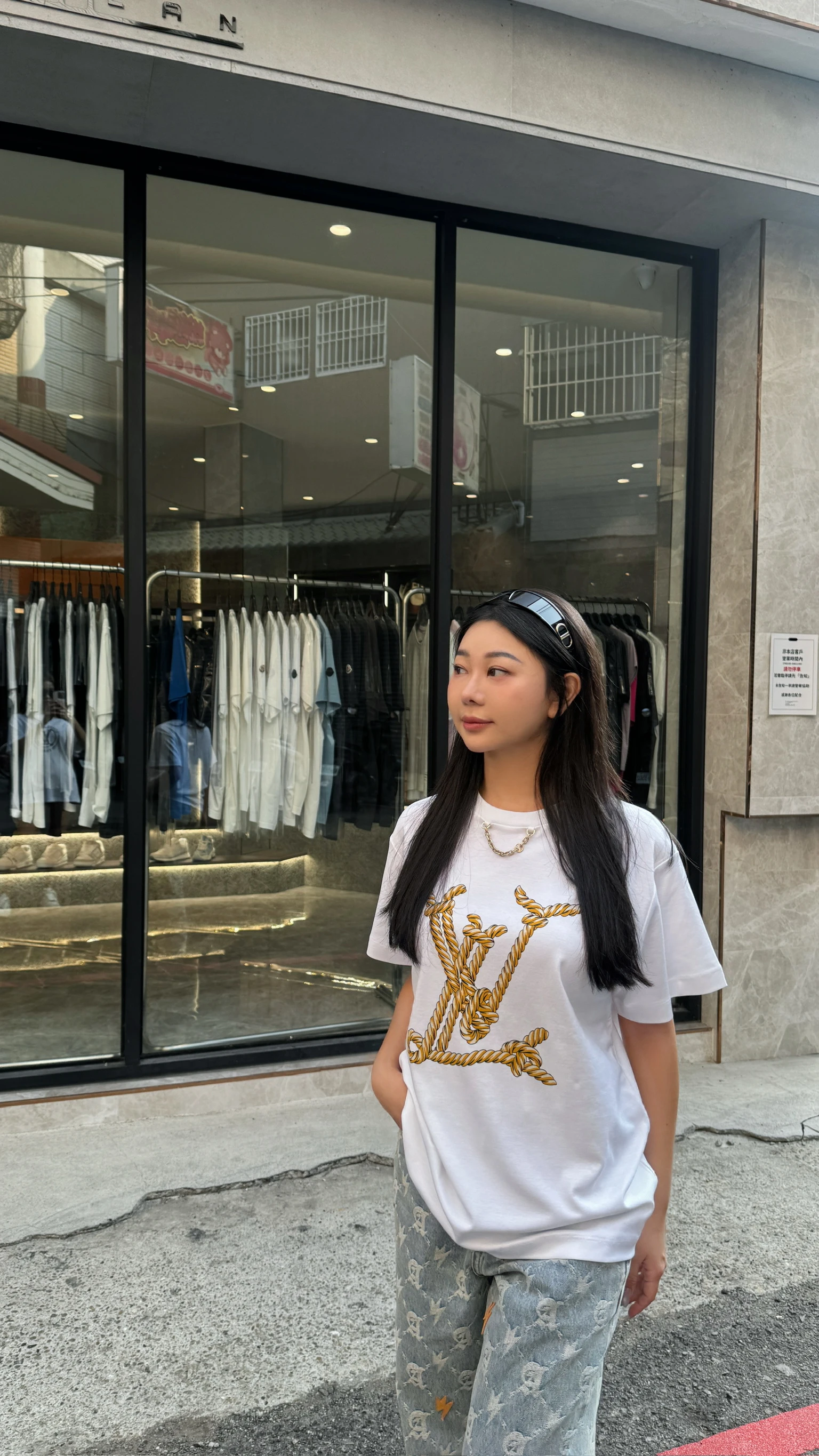 LV 胸前繩結短袖