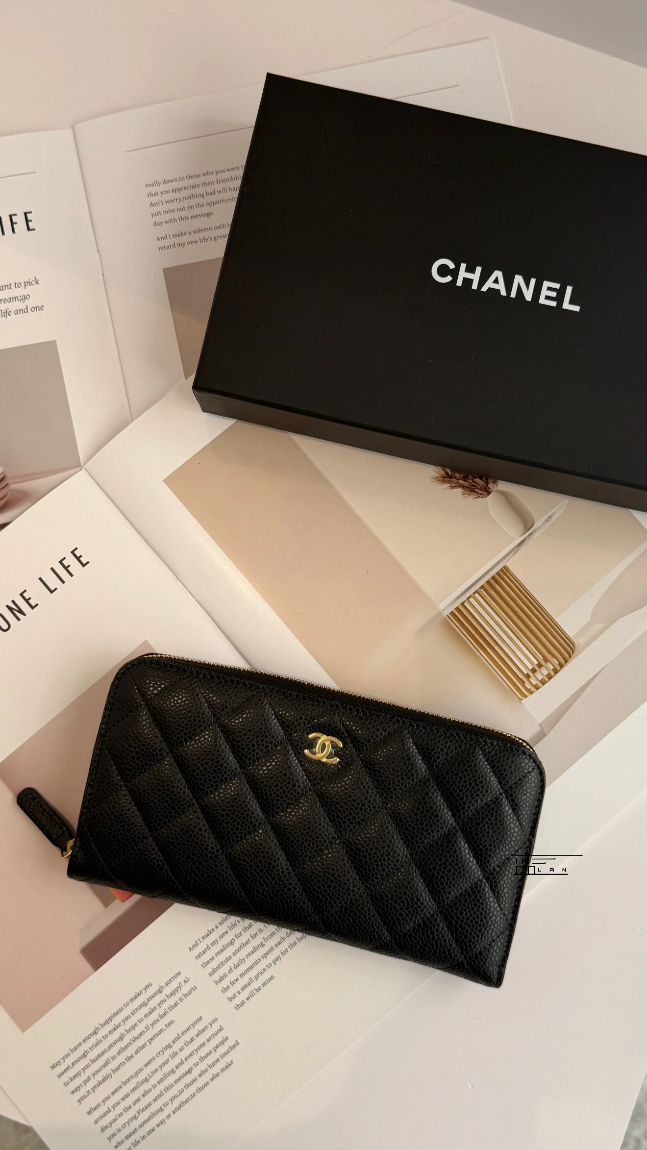 Chanel 拉鍊長夾