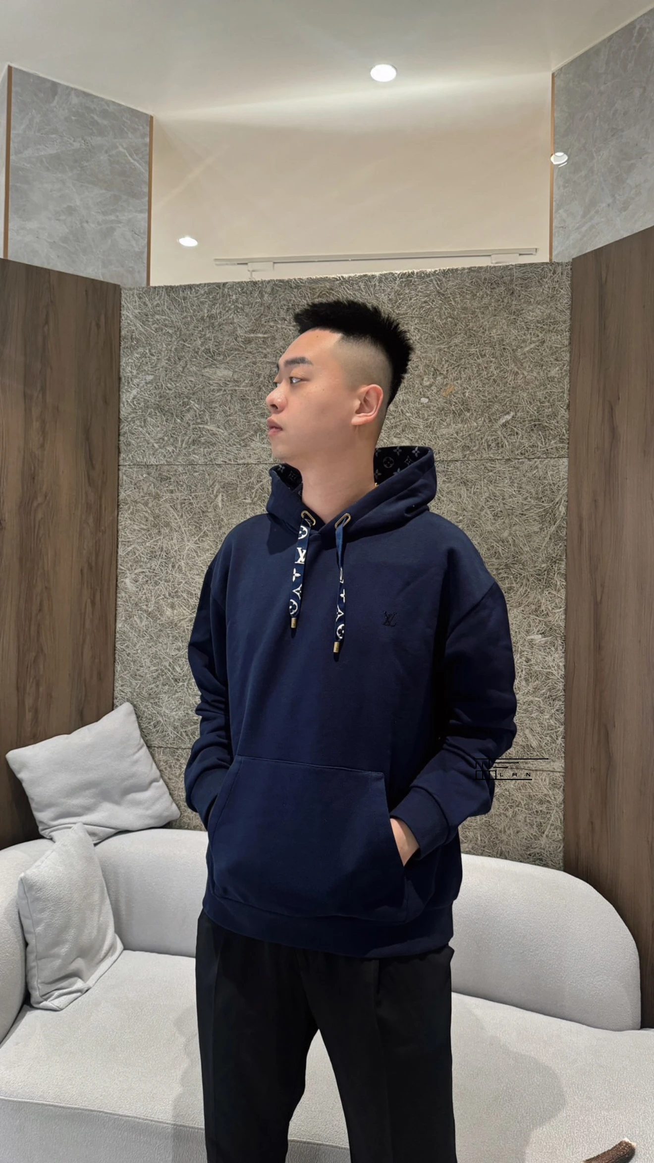 LV新款內裡老花帽踢(斷貨)
