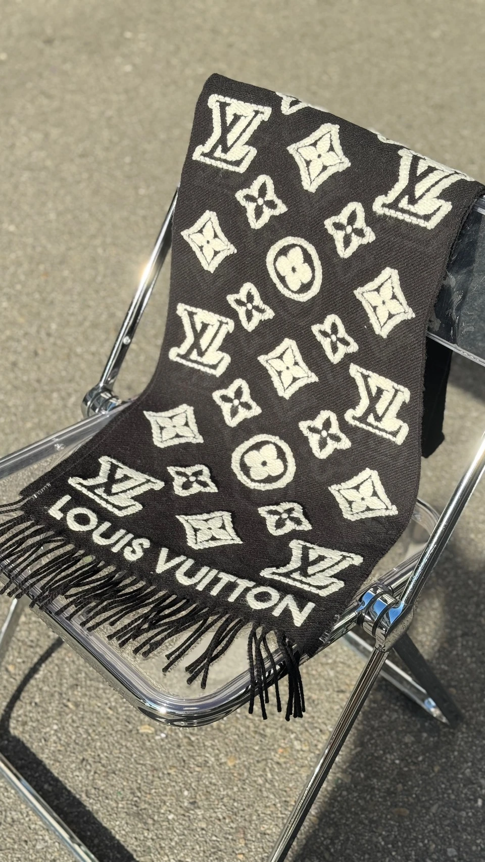 LV 3D立體圍巾