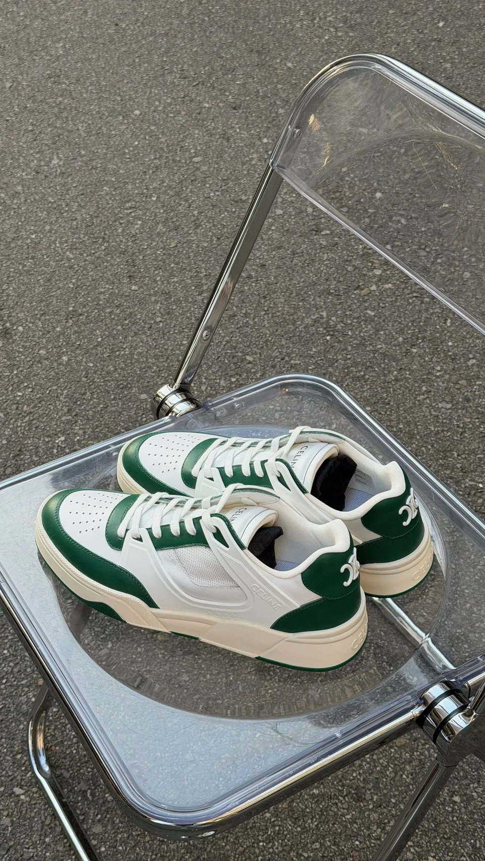 Celine 白綠配小白鞋