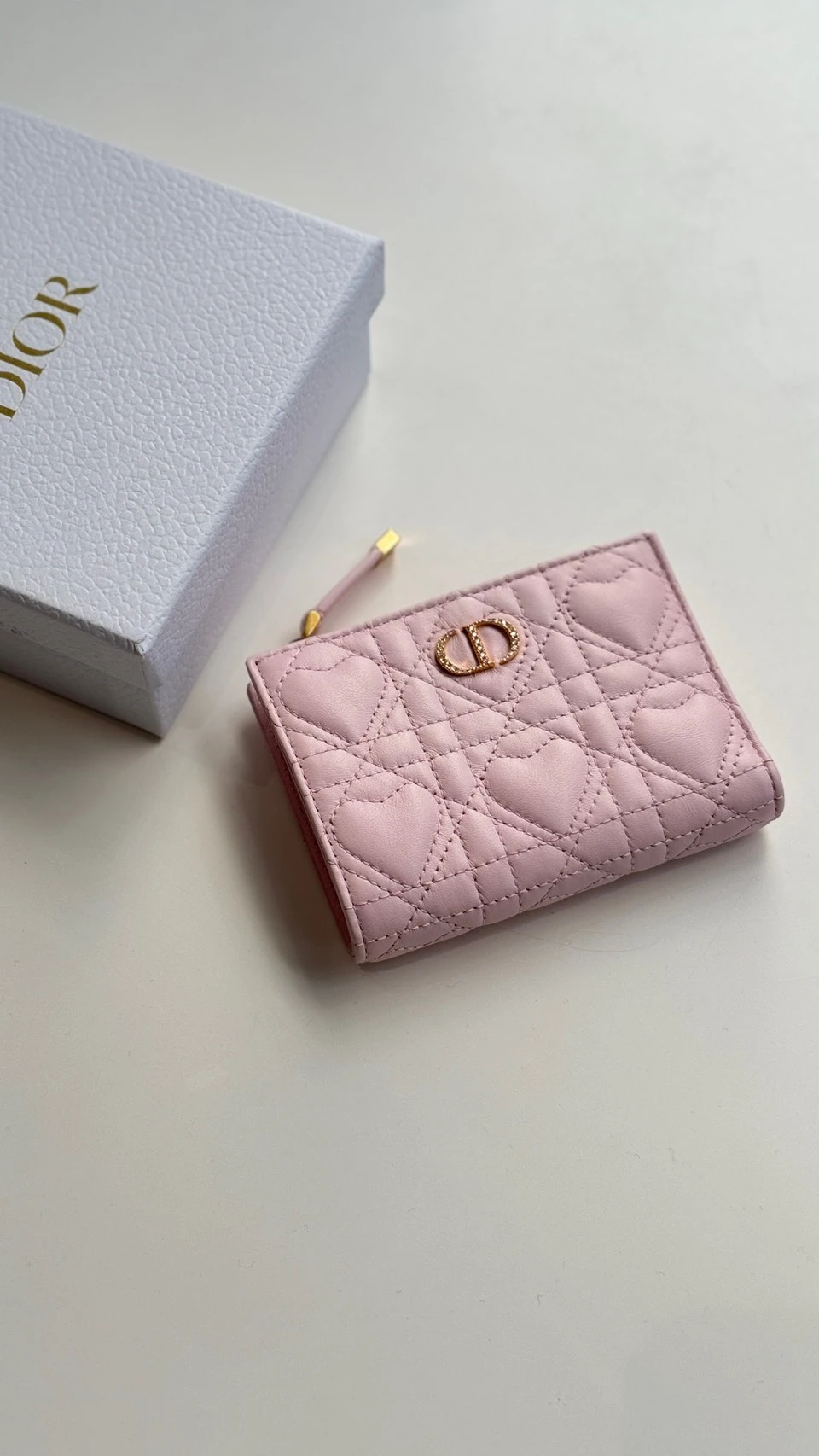 Dior 粉色小錢包