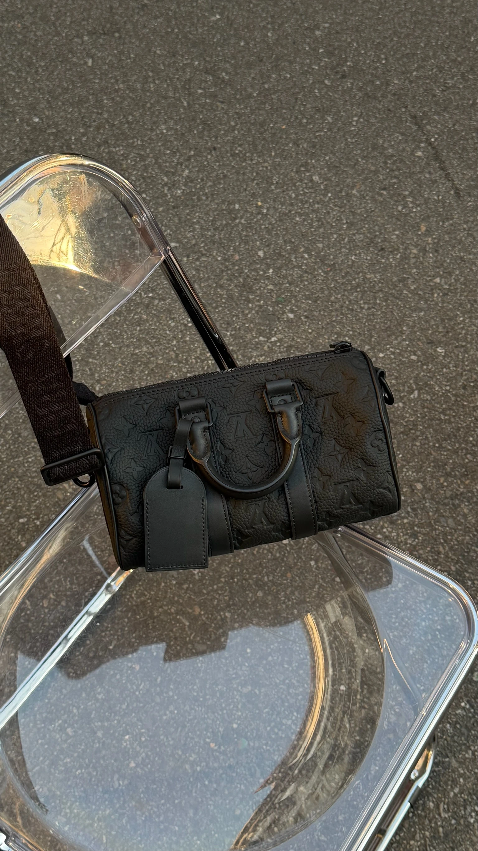 LV Keepall 25 壓紋印花