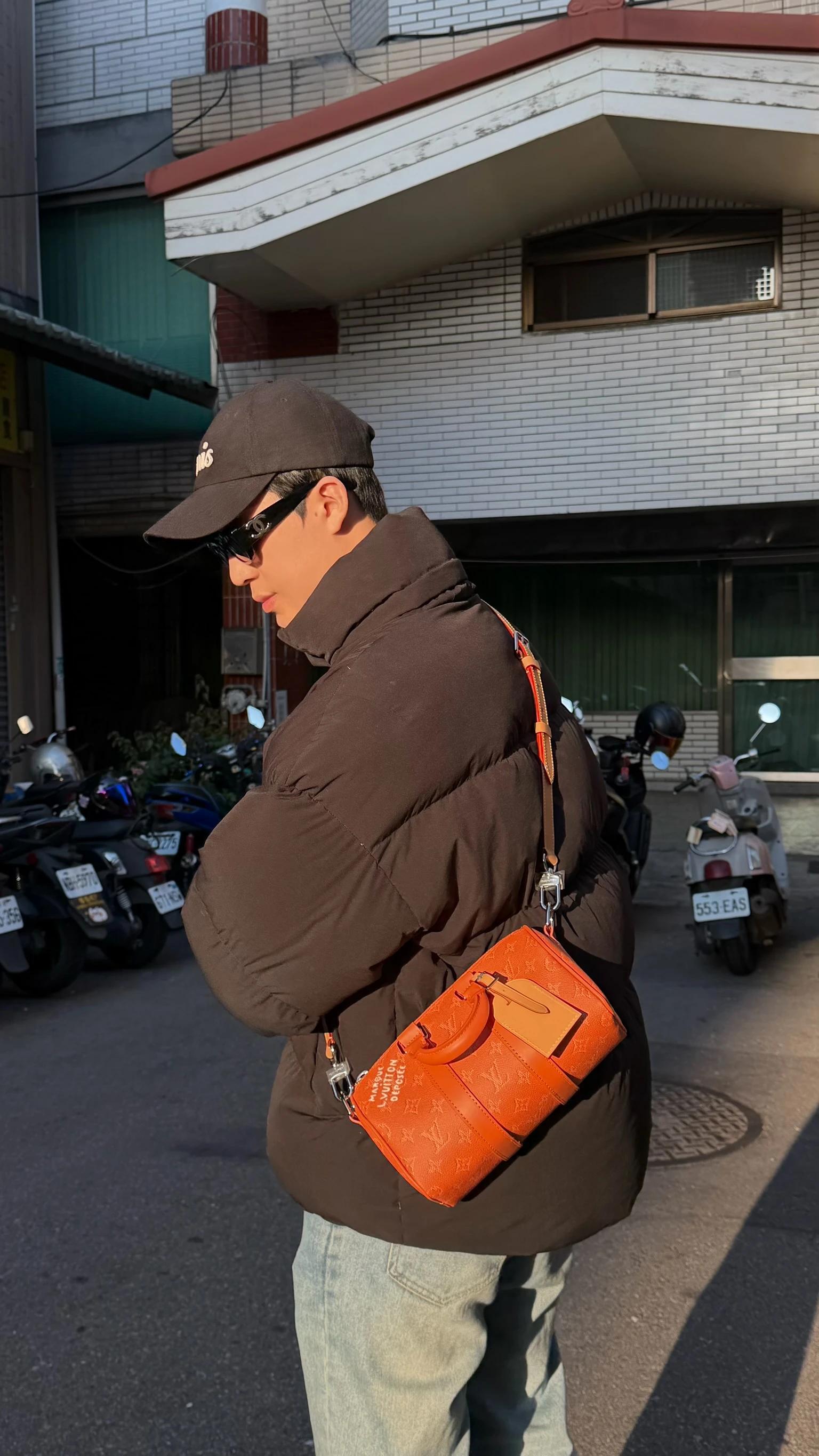LV keepall 25特殊款橘色老花