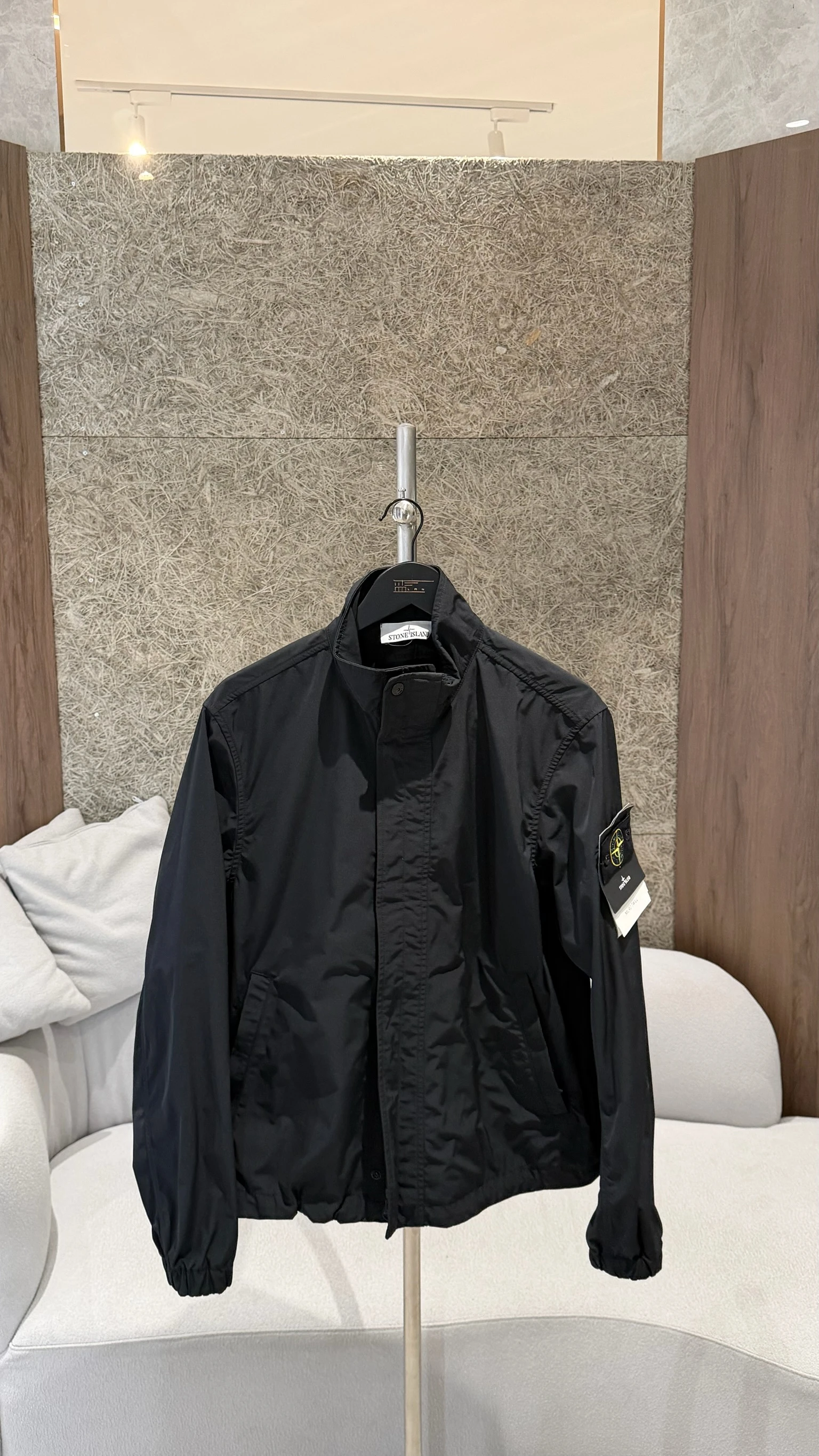 Stone island 立領領口扣子外套