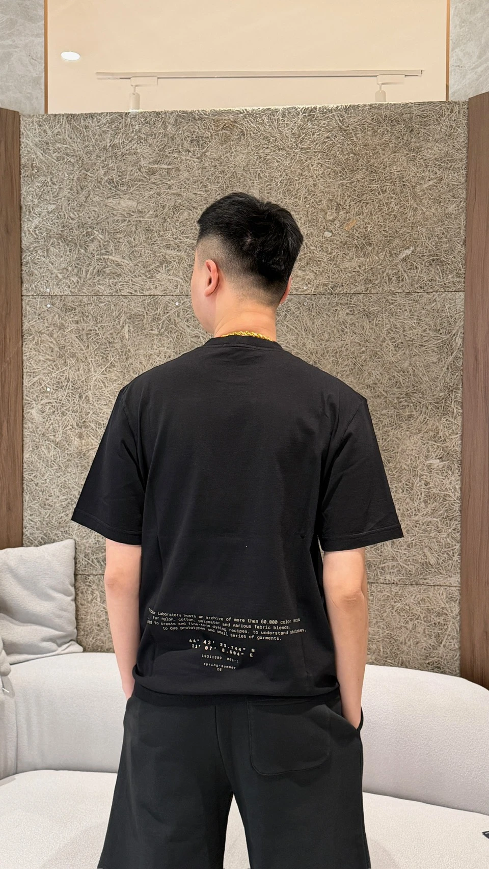 Stone island 胸前標誌黑短袖