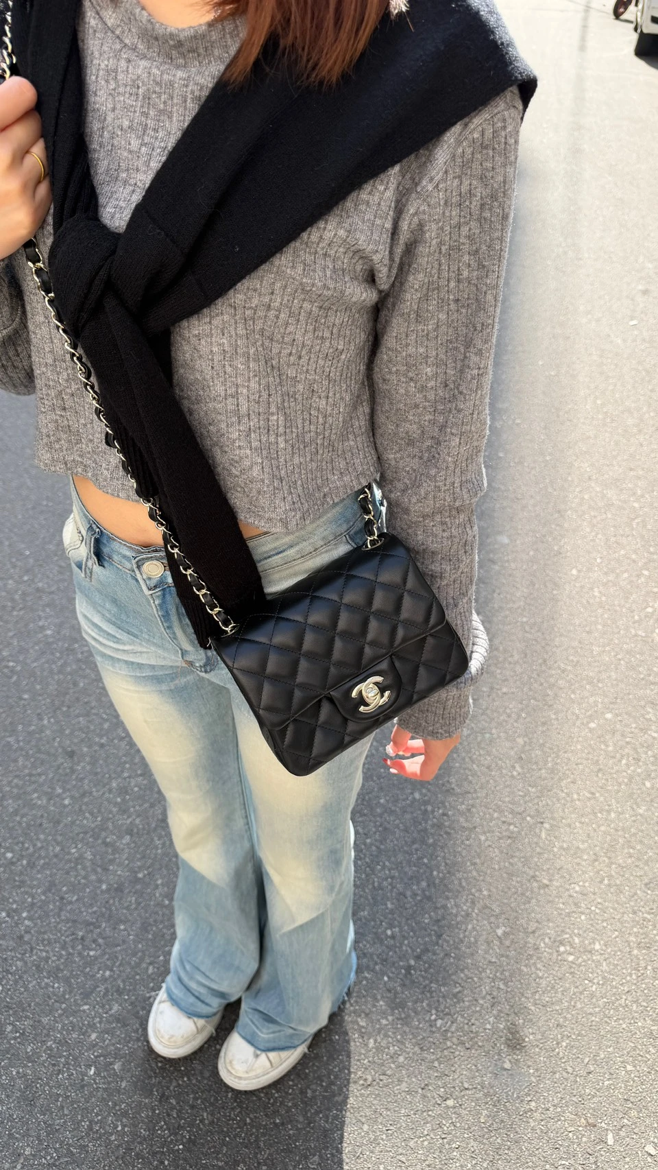 Chanel 黑銀方胖