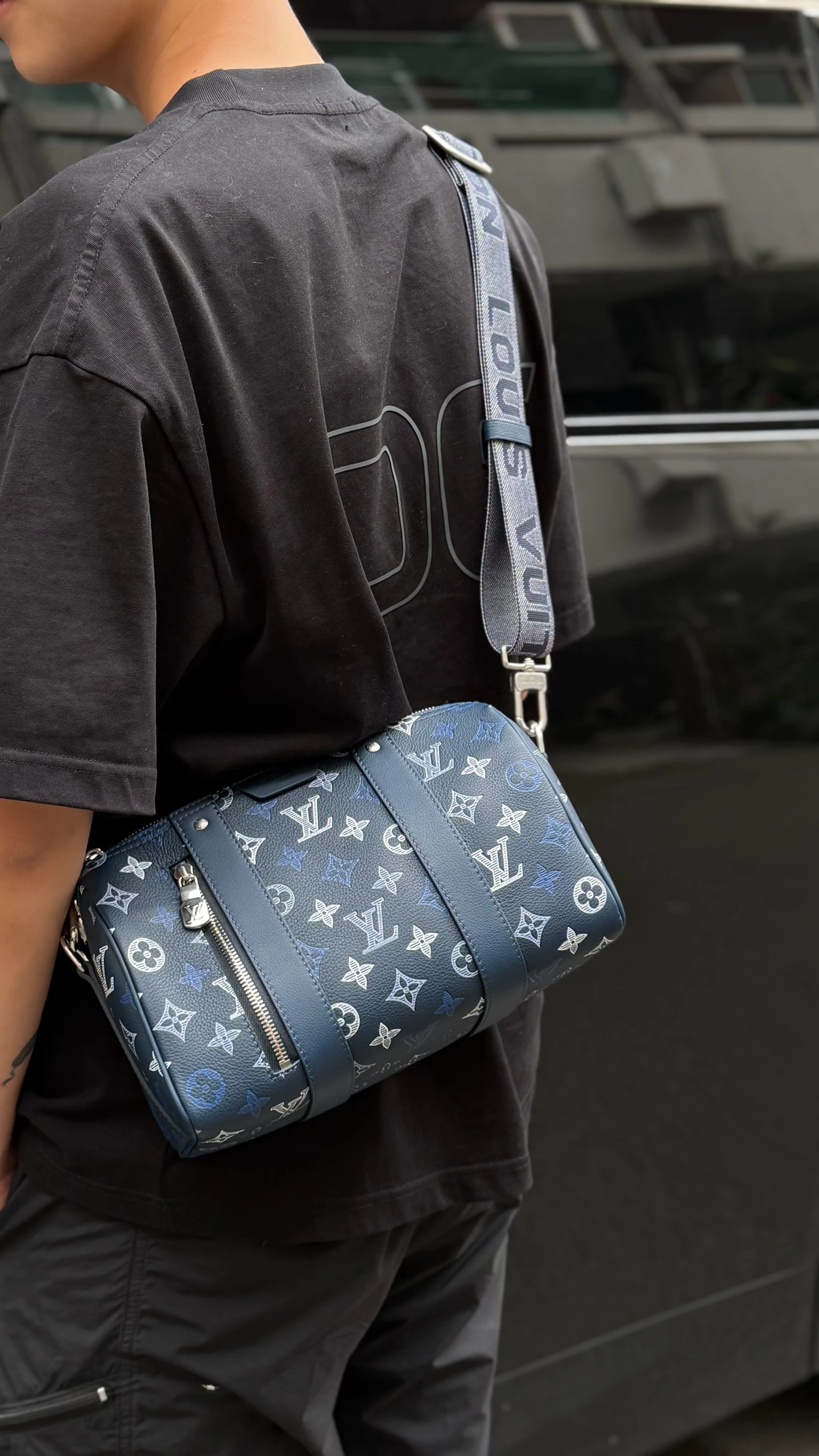 LV 藍色City keepall