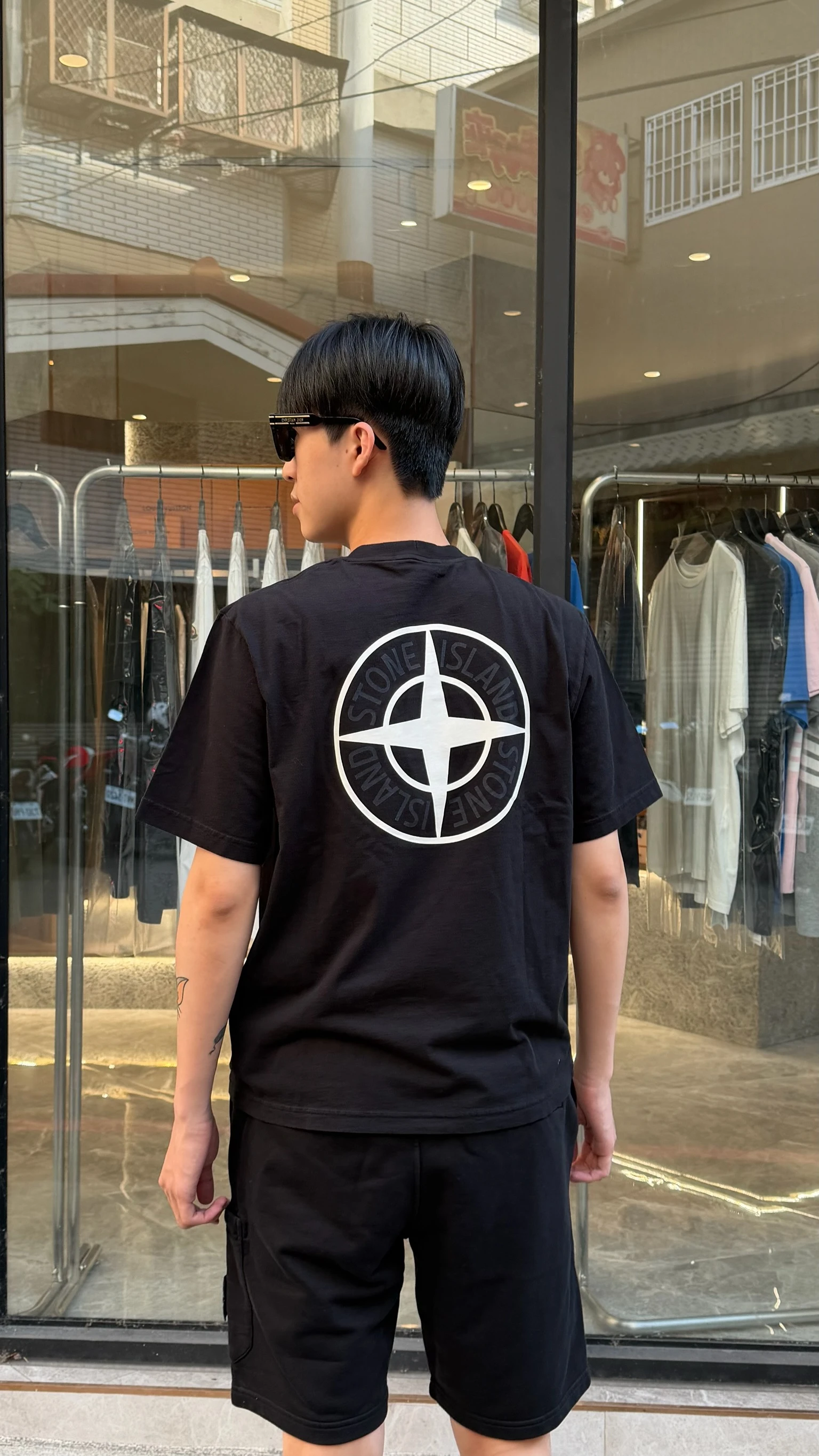 Stone island胸前標語短袖