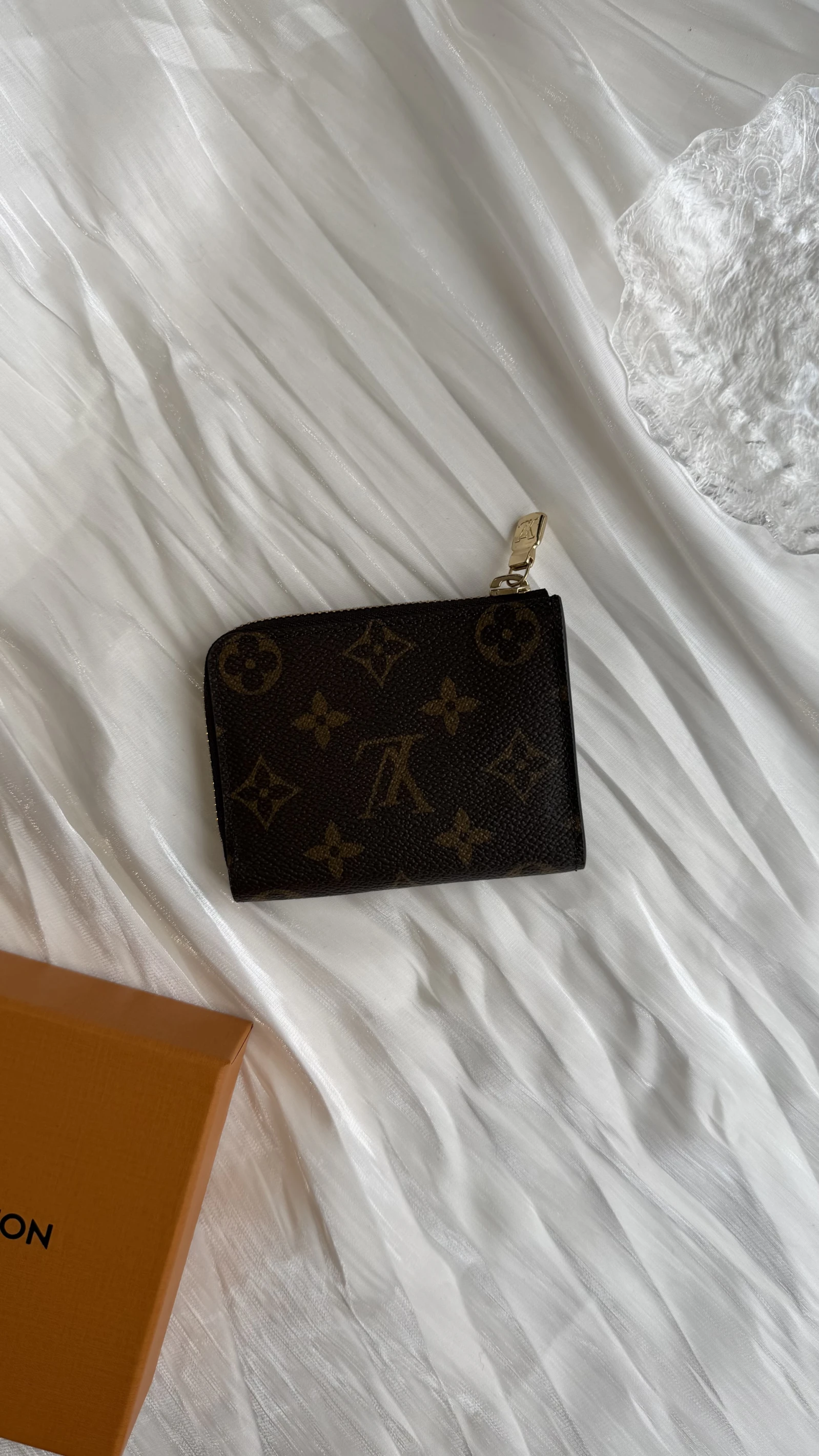 LV L型老花零錢包
