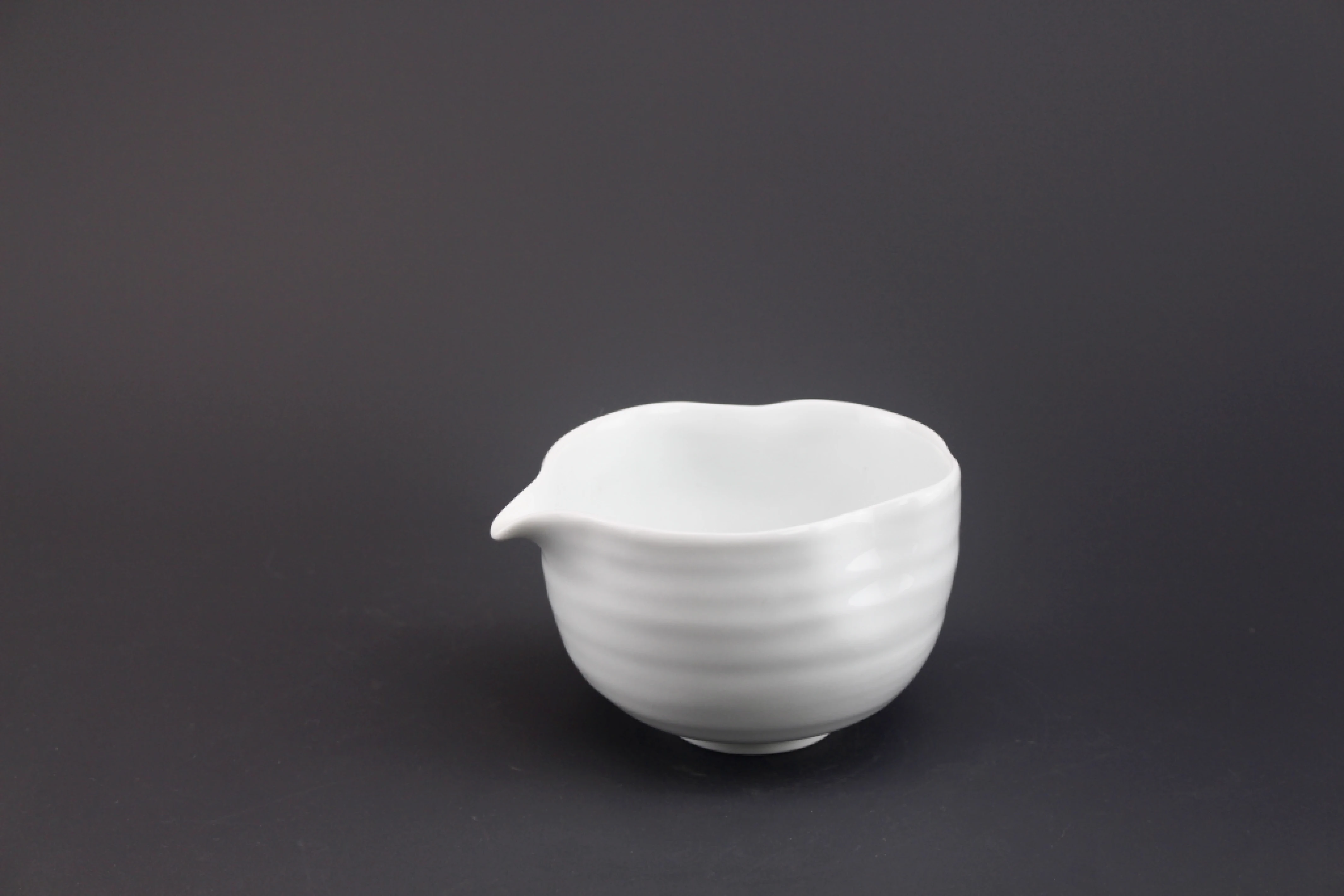 白瓷手捏茶海/小(200cc)