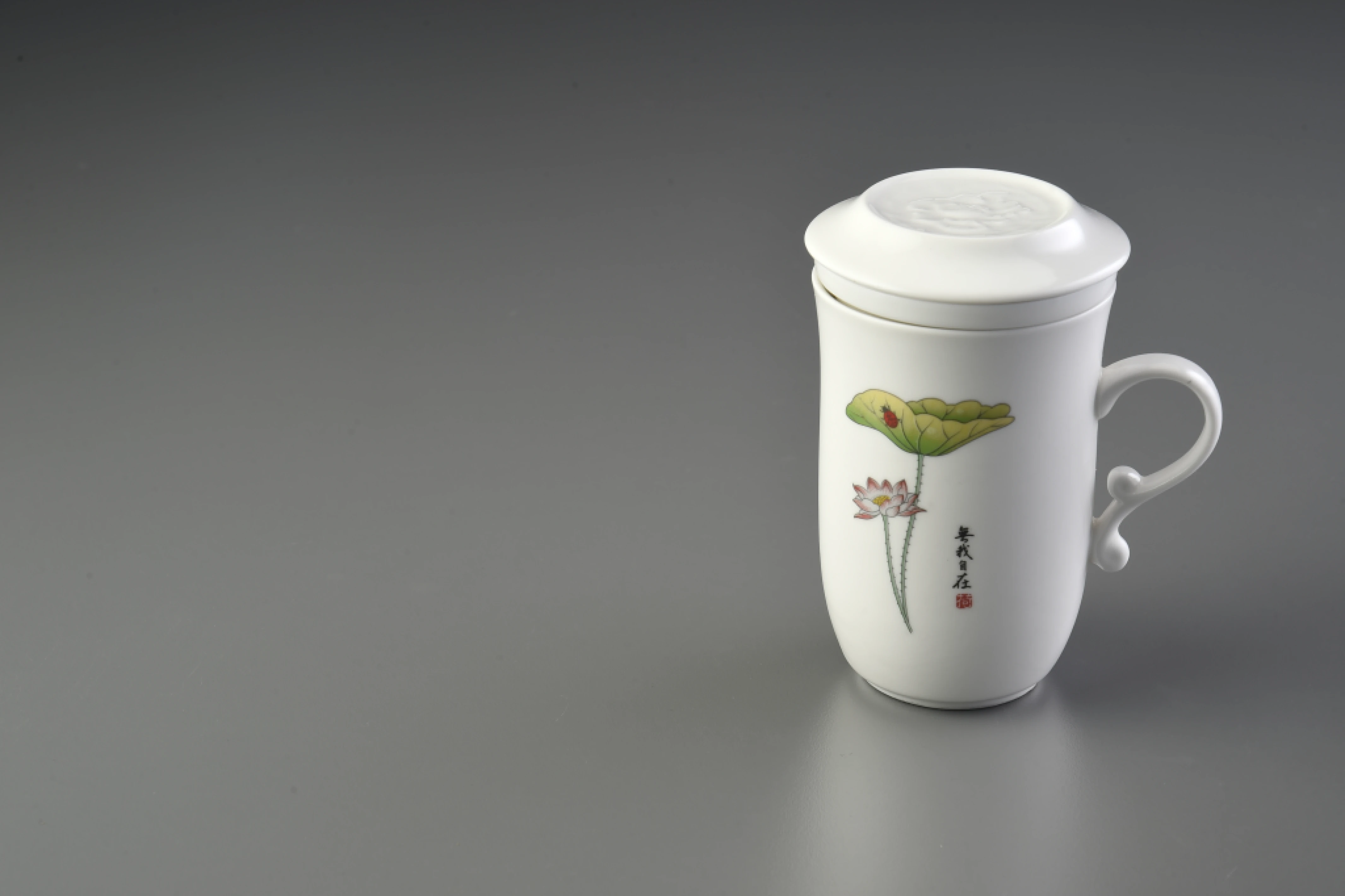 無我自在白玉三件式馬克杯(250cc)