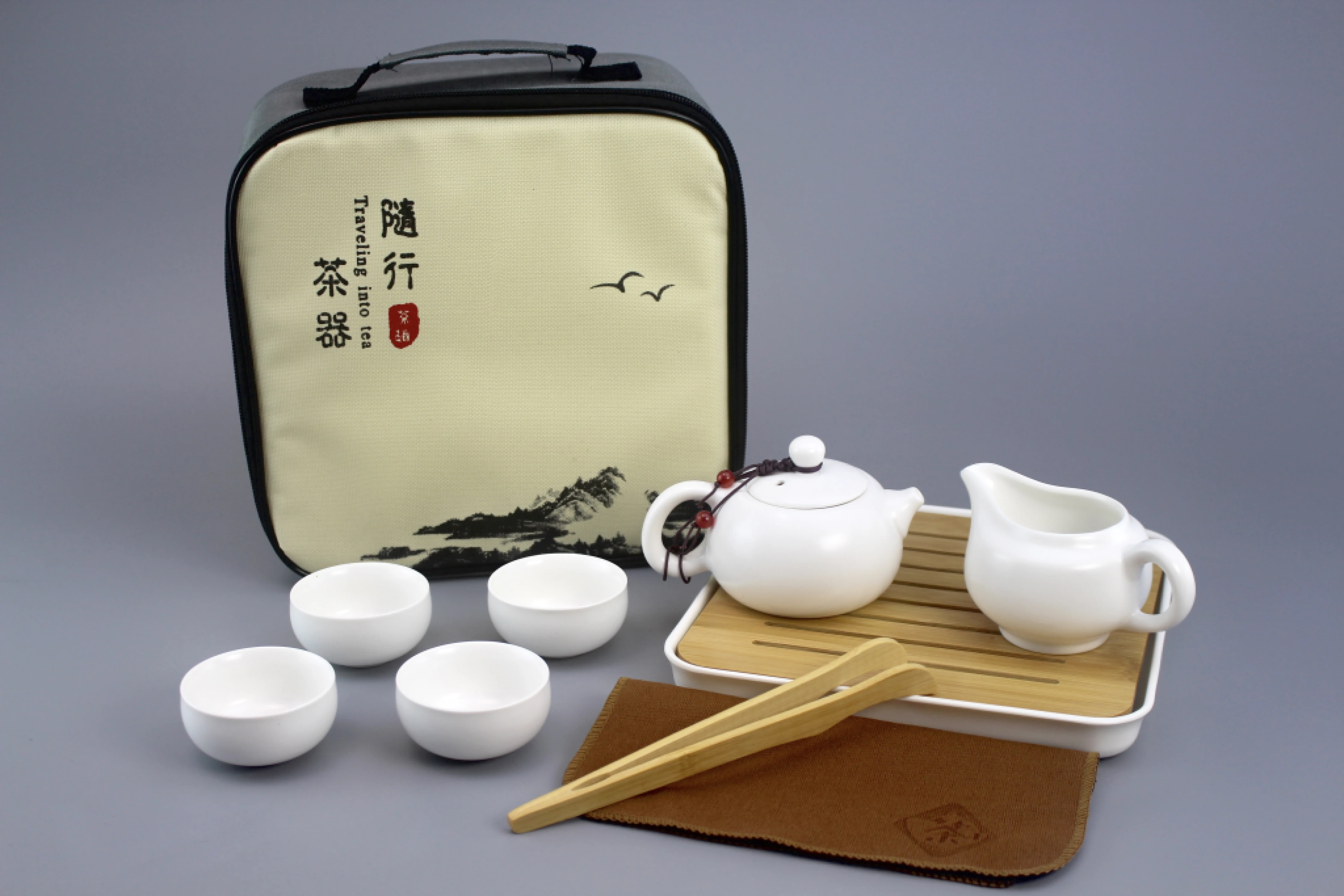 靛窯白10件式旅行組(160cc)