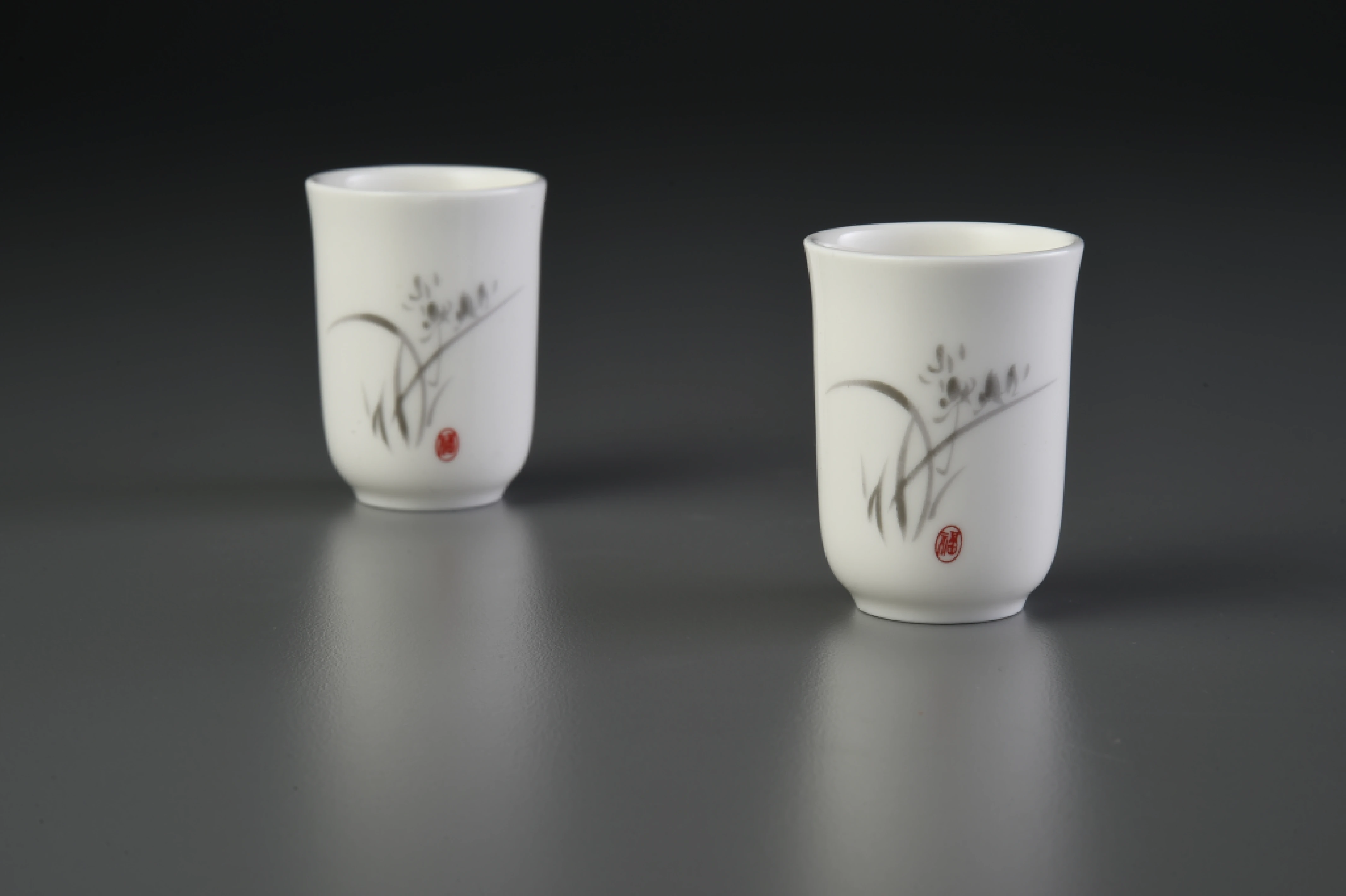 水墨蘭花小聞香杯(40cc)