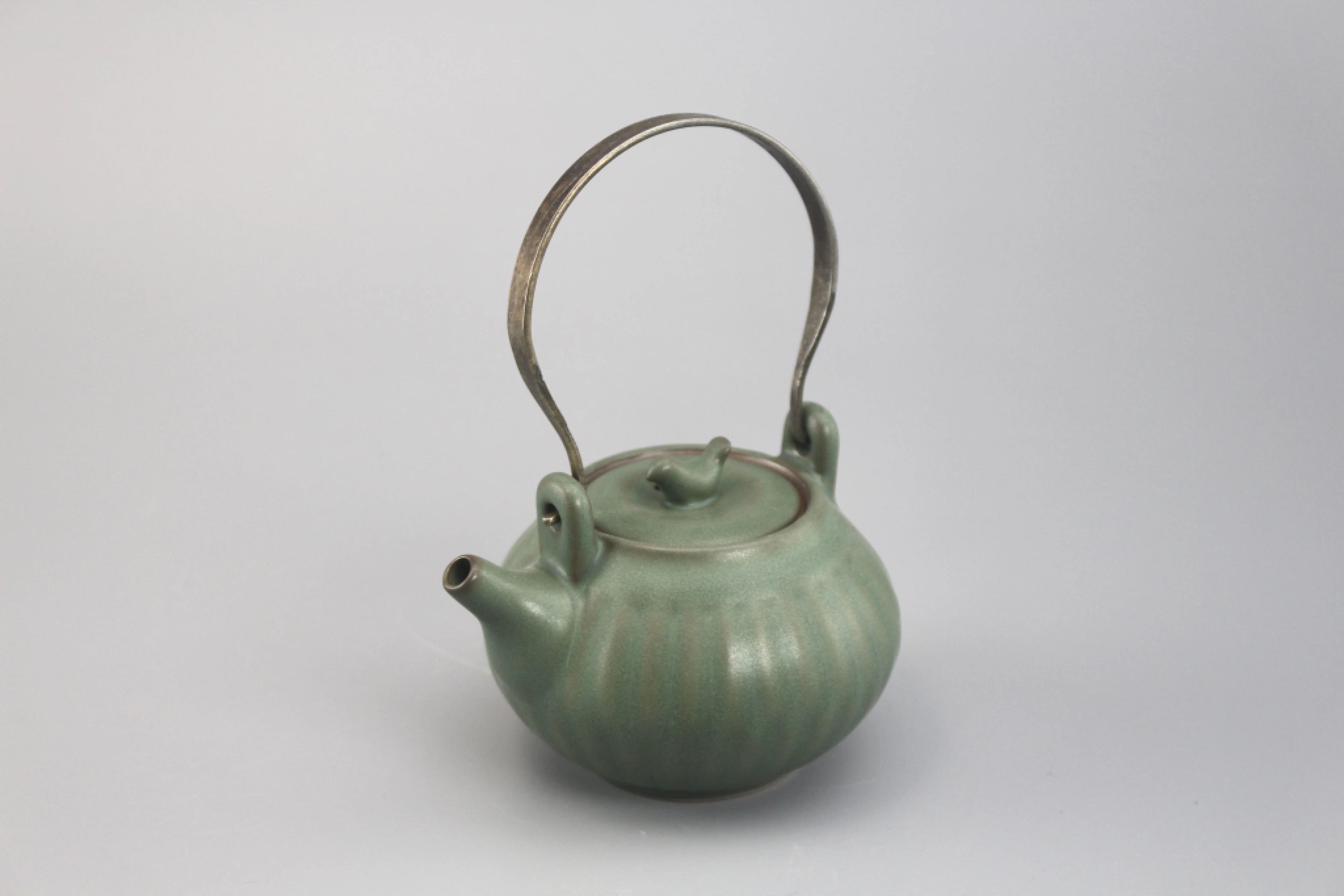 草綠釉提梁壺(190cc)