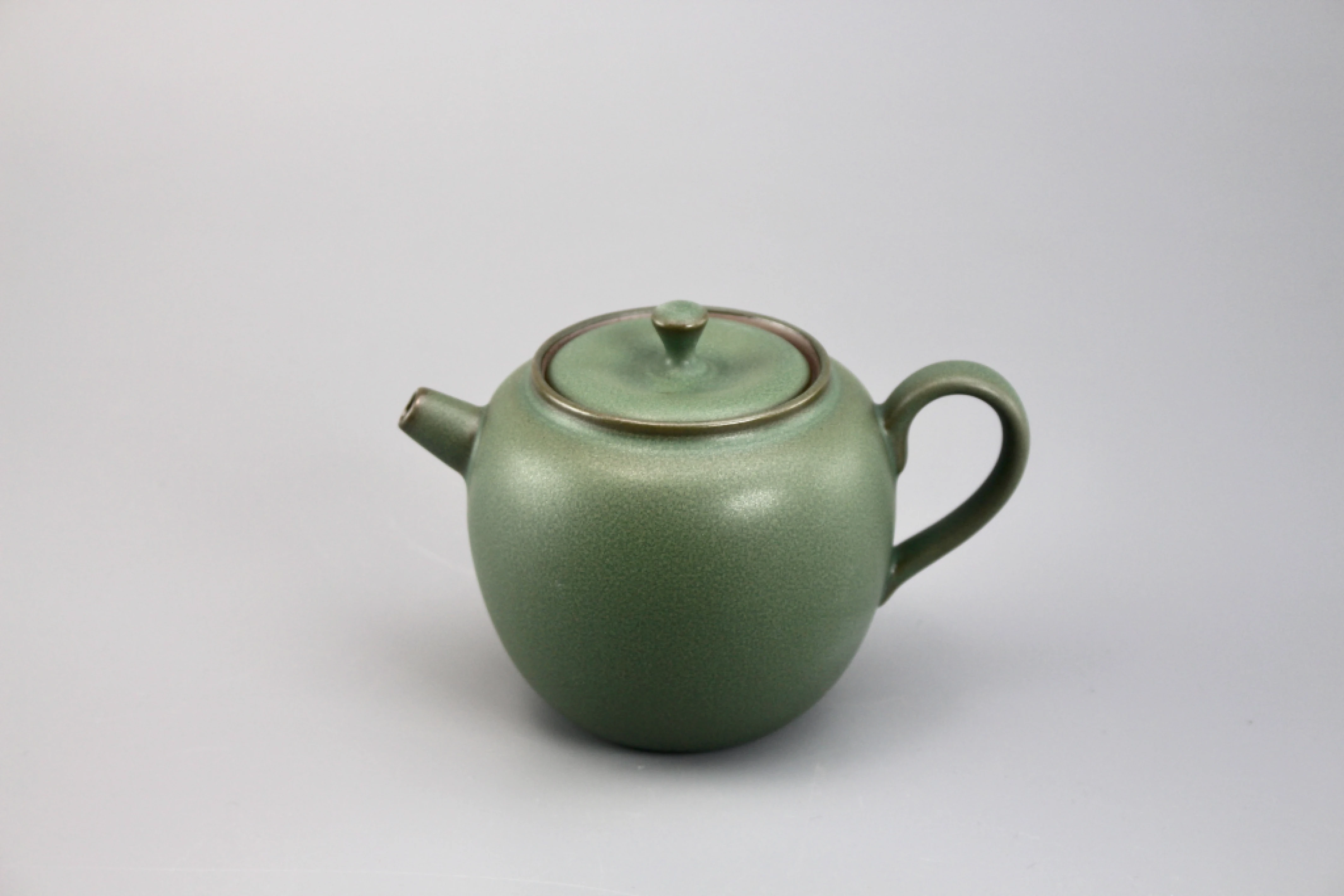 草綠釉悦豐茶壺(220cc)