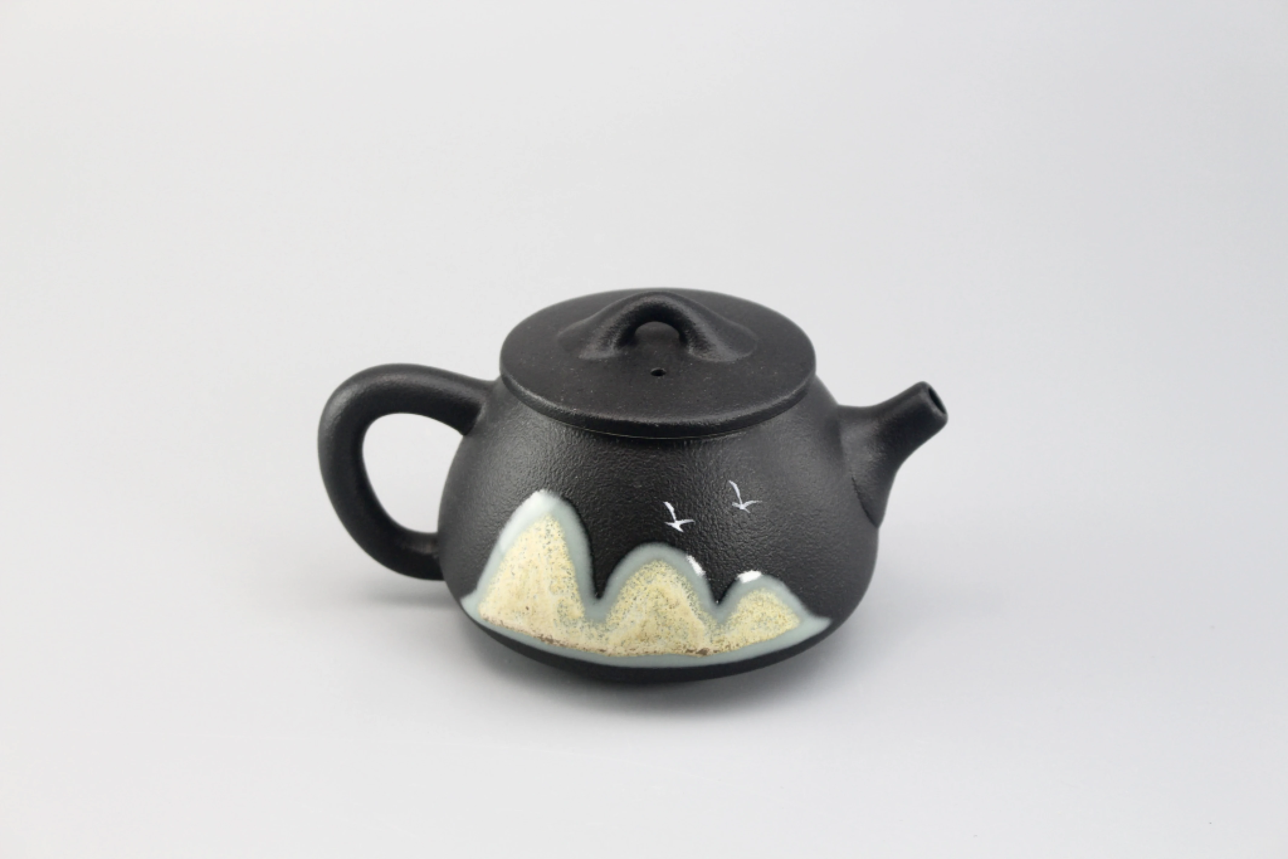 黑彩山水石瓢壺(200cc)
