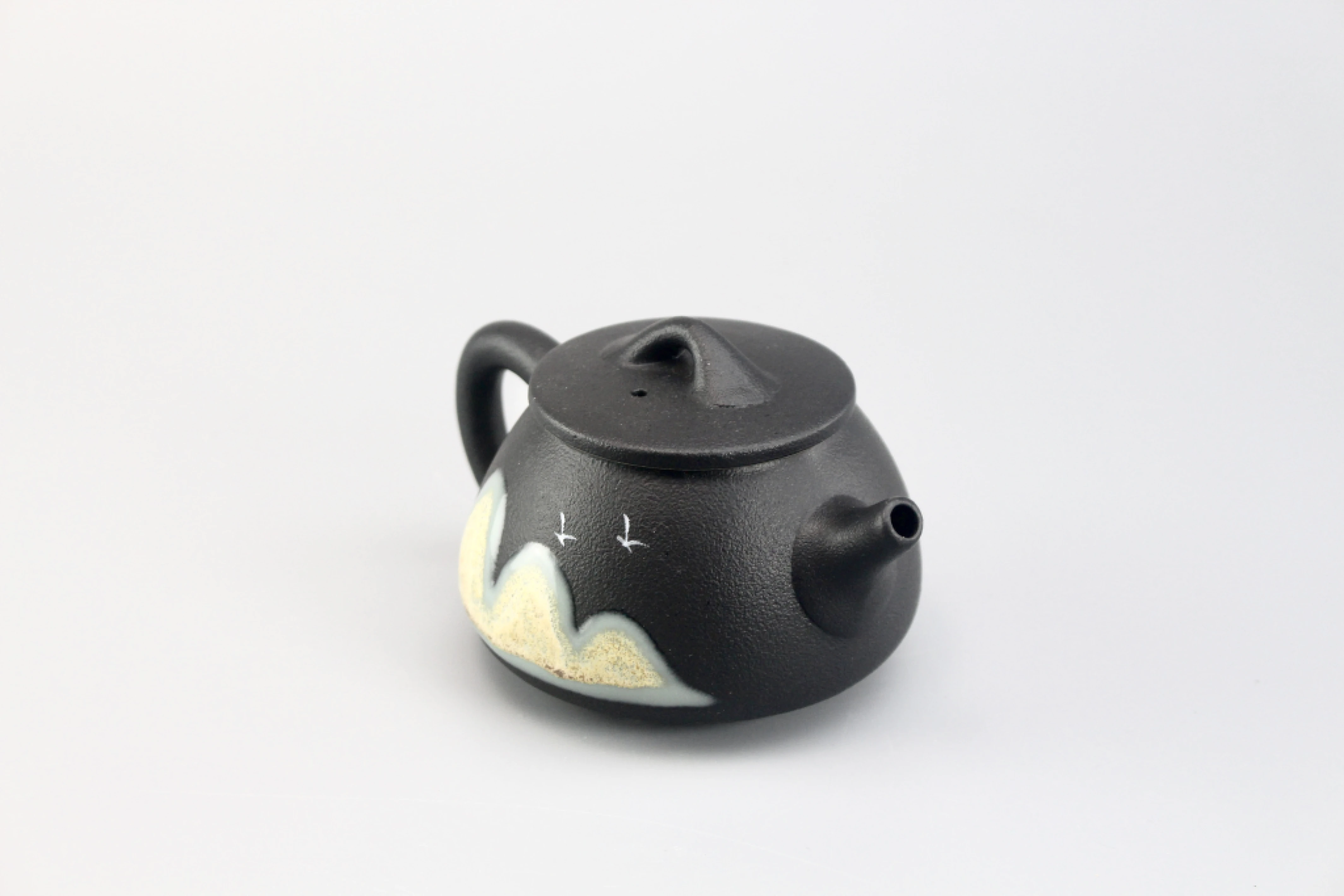 黑彩山水石瓢壺(200cc)