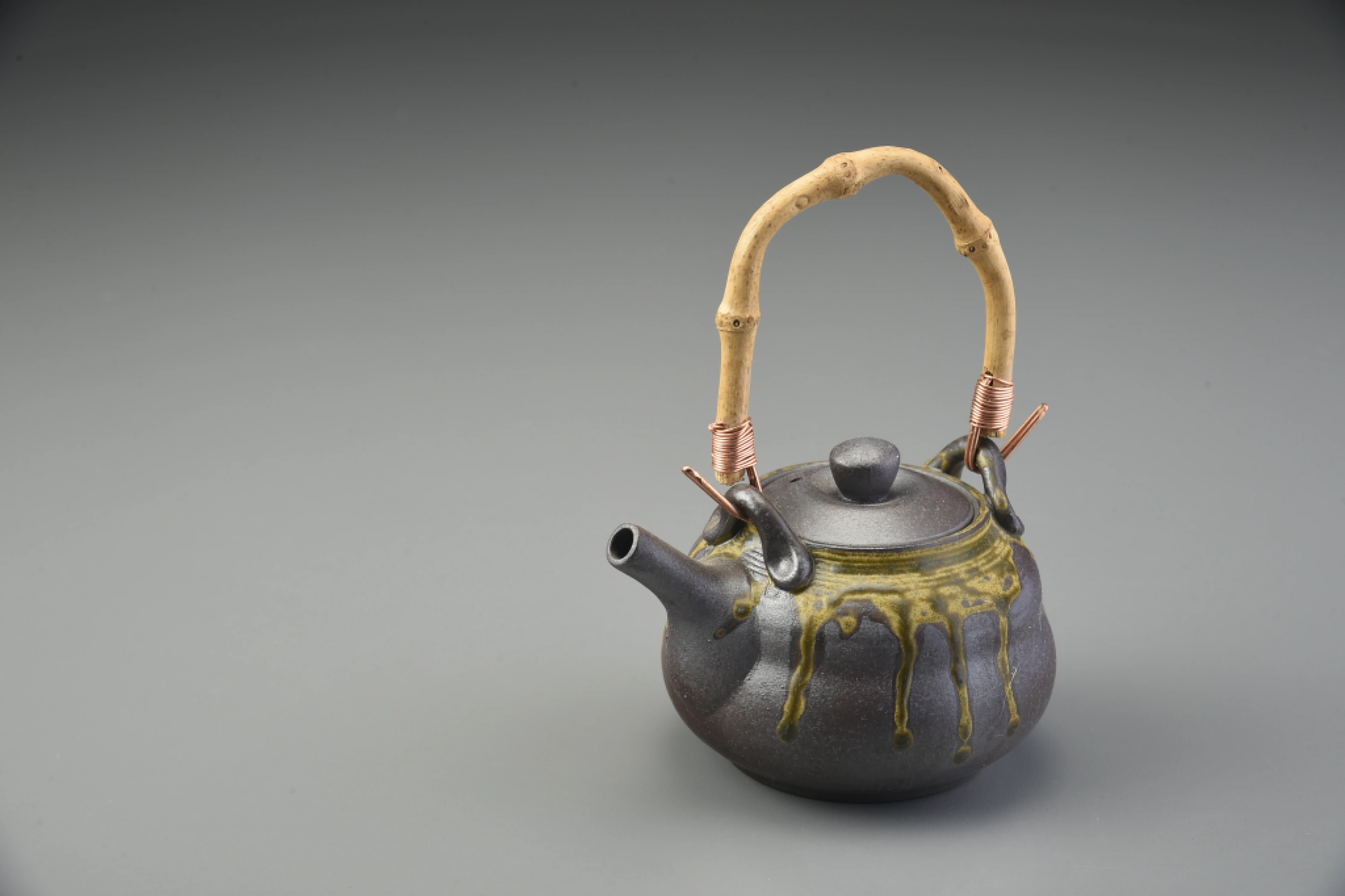 古陶藝提樑茶壺(180cc)