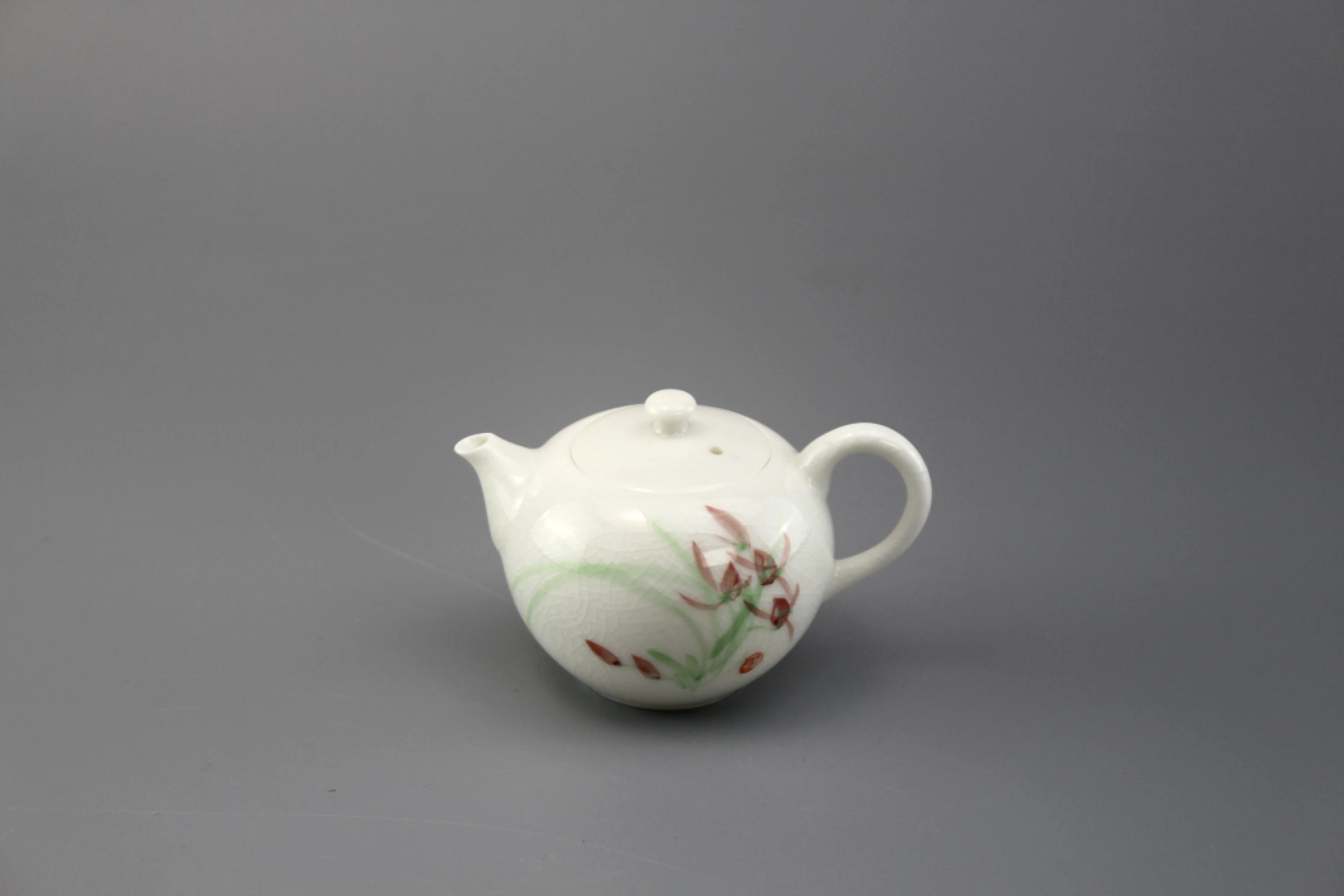 古玉蘭花圓珠茶壺(120cc)