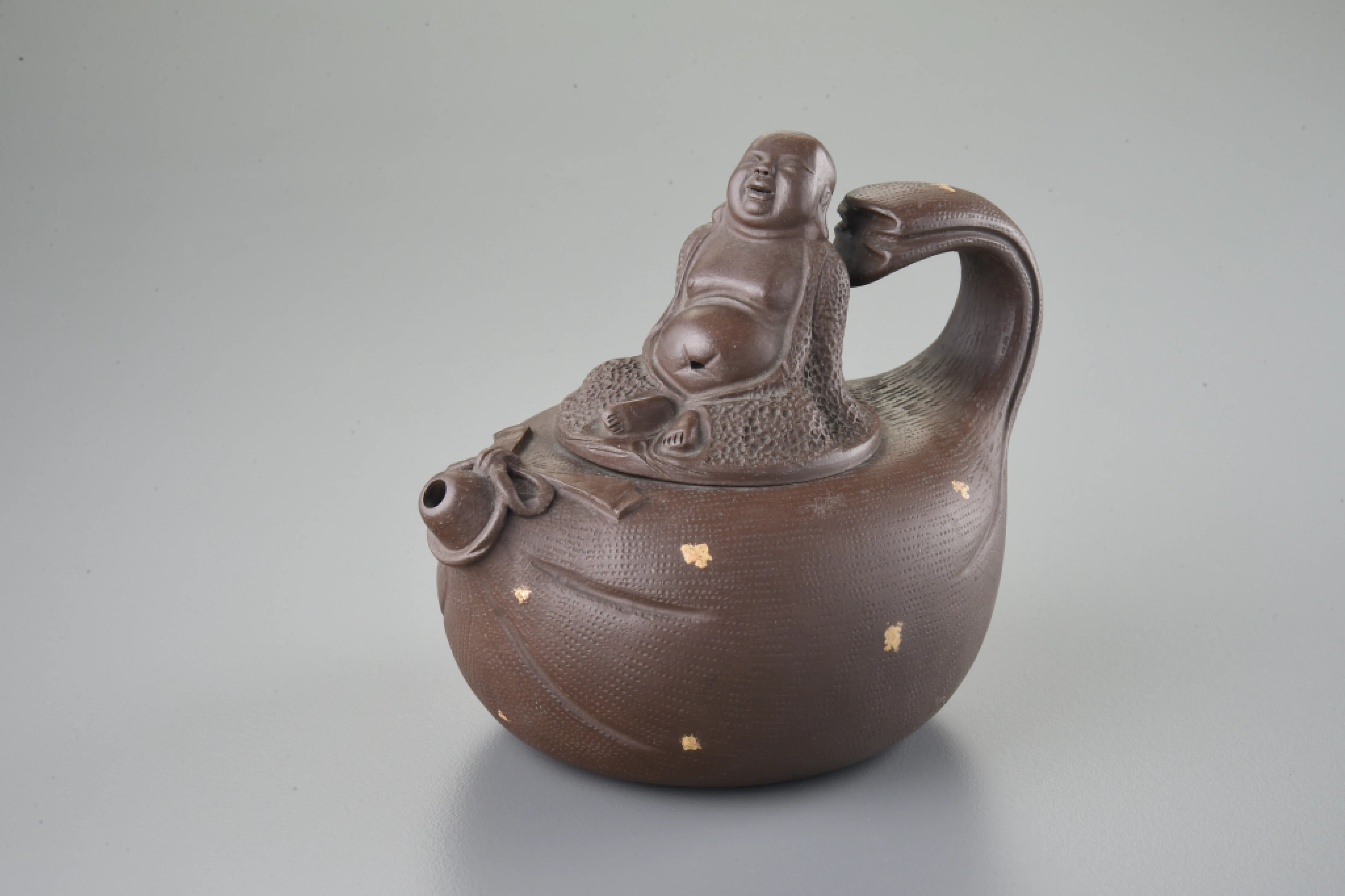 手工彌勒佛錢袋紫砂壺(200cc)