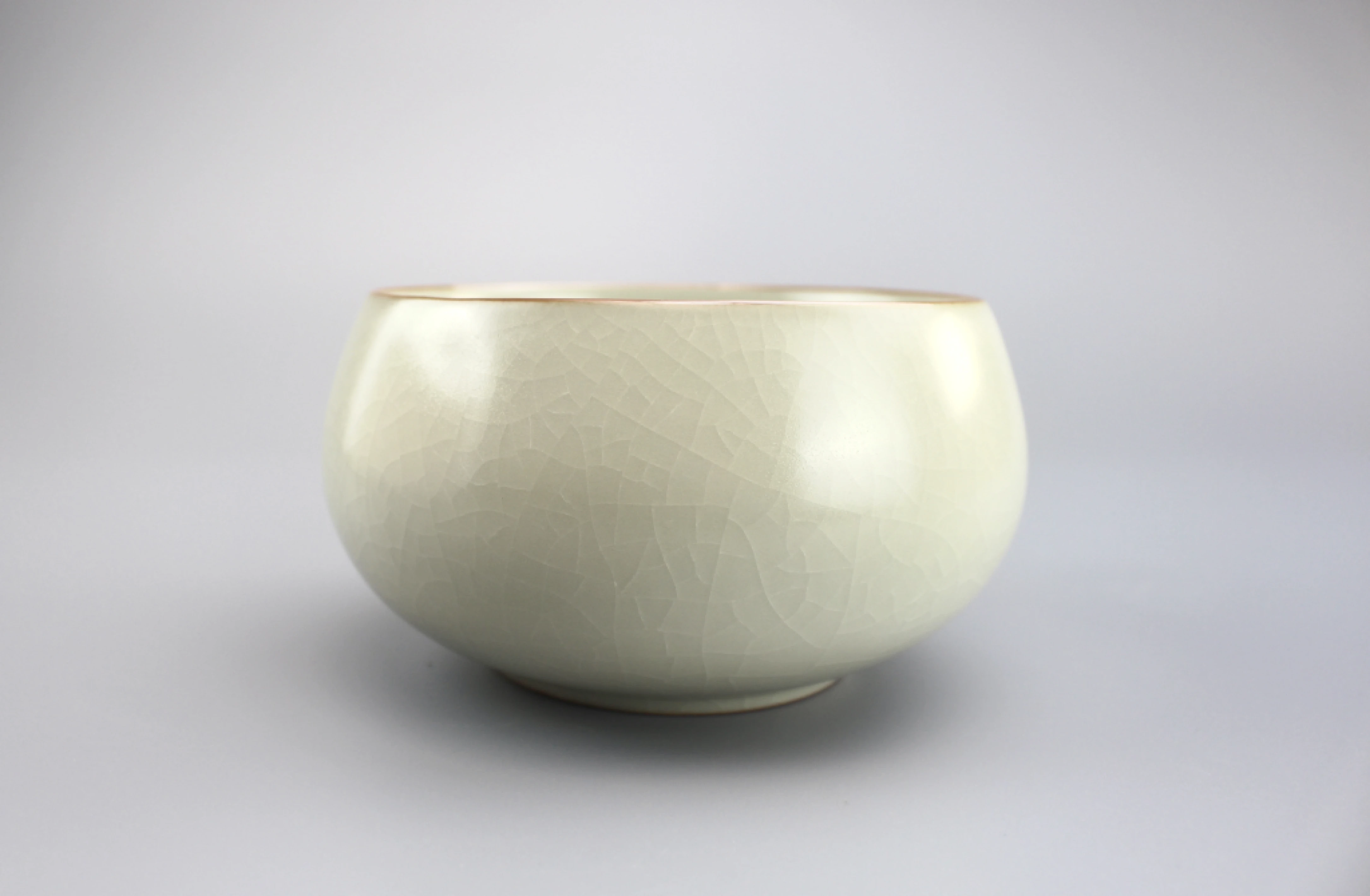 汝窯米黃禪定小水洗(580cc)