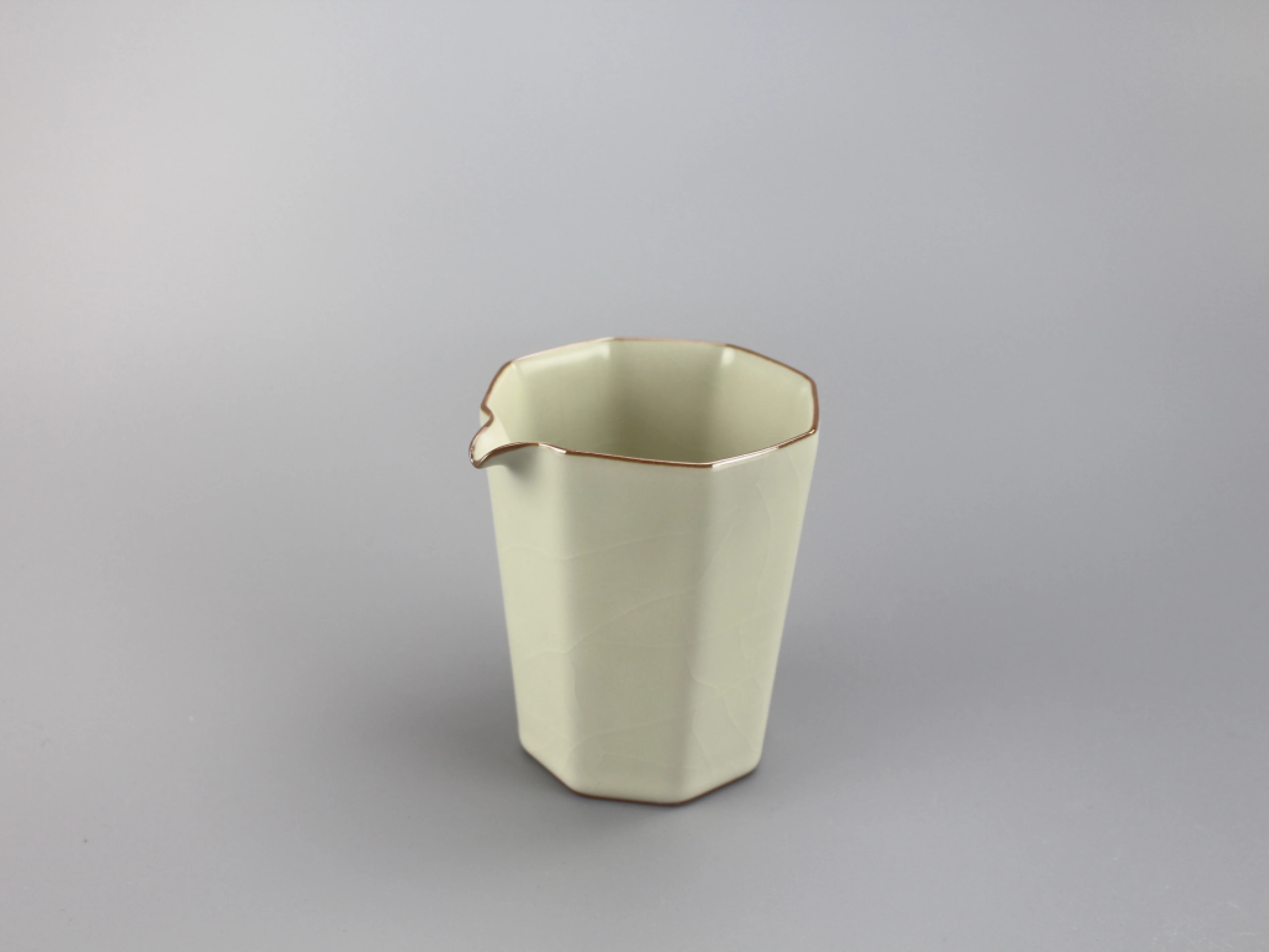 汝窯米黃八邊茶海(160cc)
