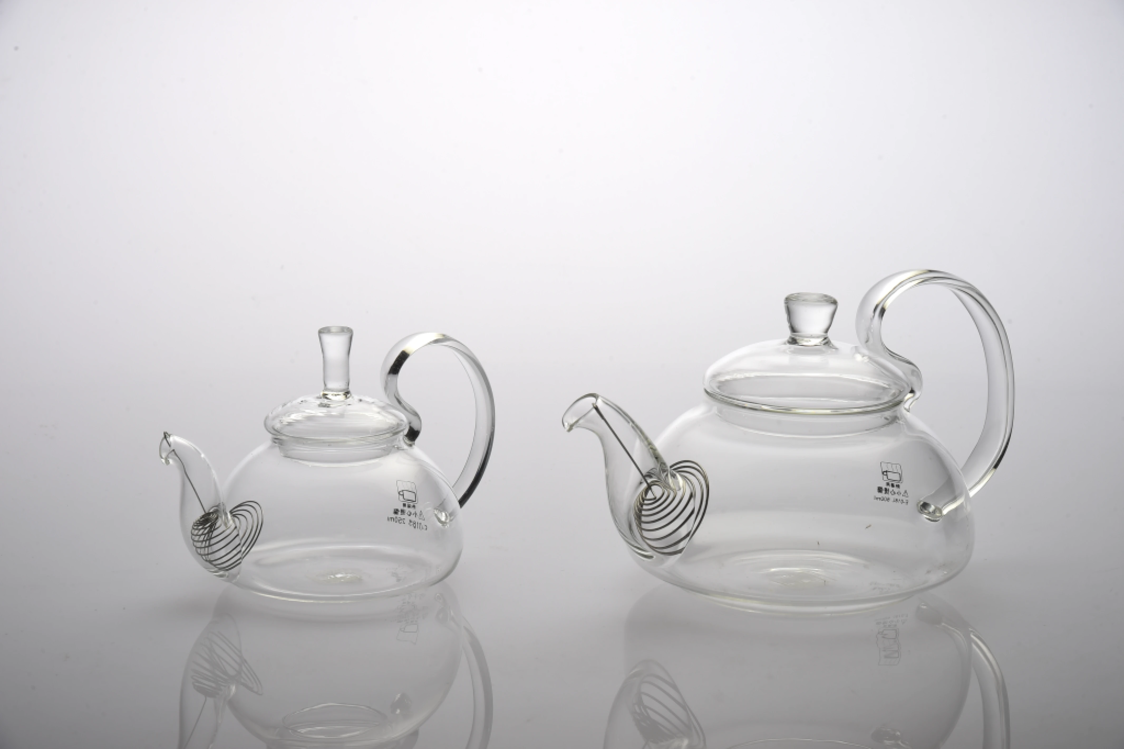 小玫瑰耐熱玻璃花茶壺/大玫瑰耐熱玻璃花茶壺(250cc,600cc)