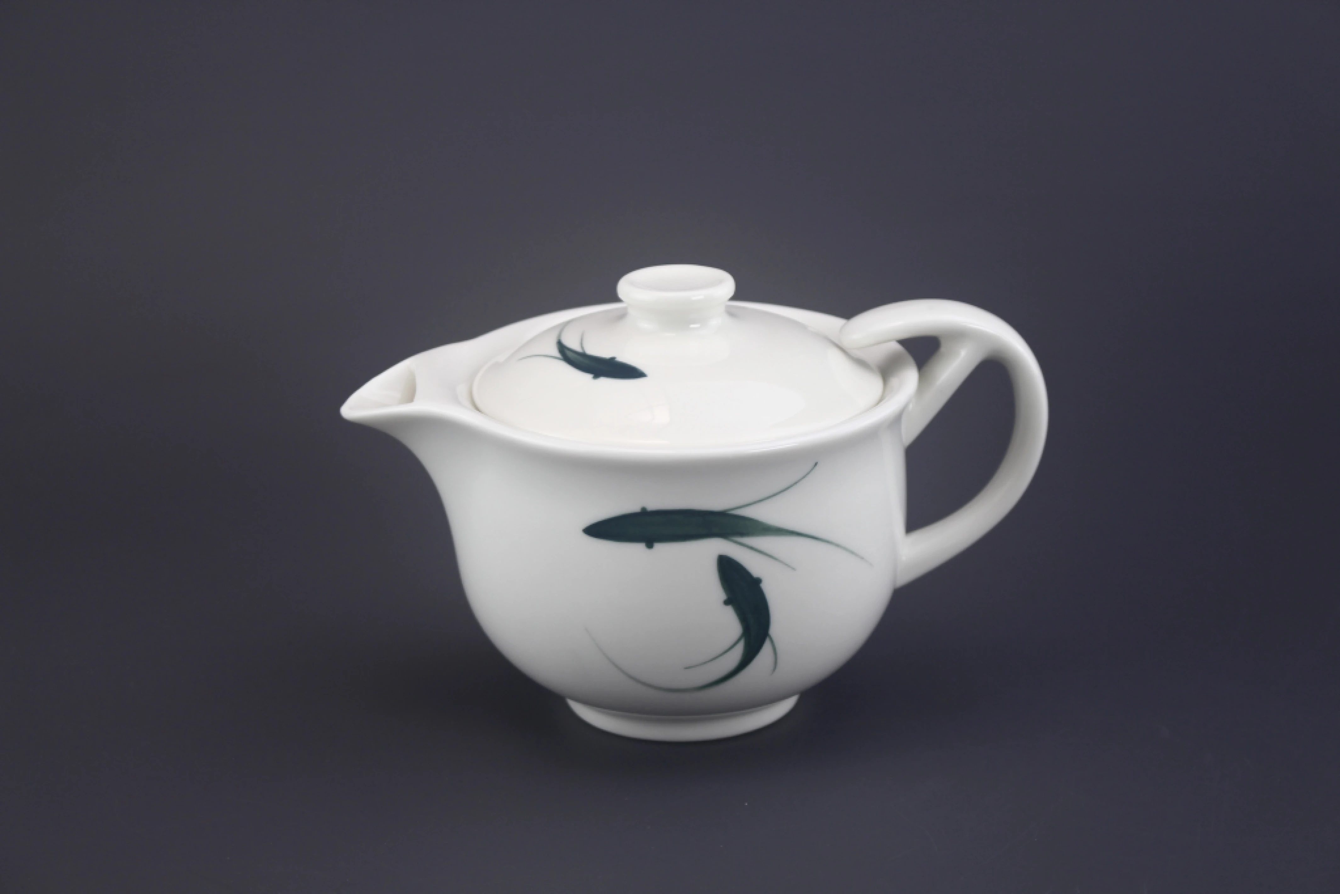 手繪雙魚大側壺(260cc) 丞漢茶具｜茶具｜茶具批發