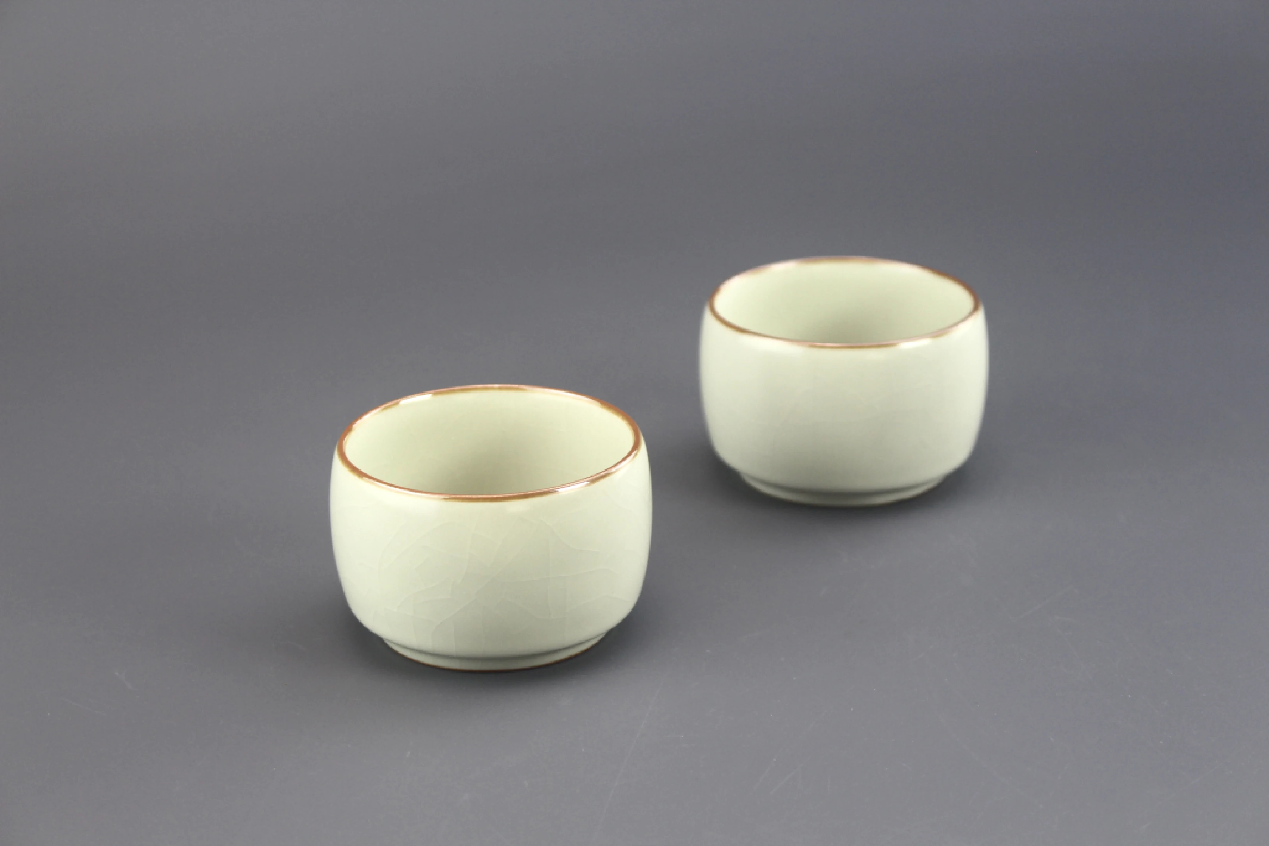汝窯米黃井藍大杯(80cc)