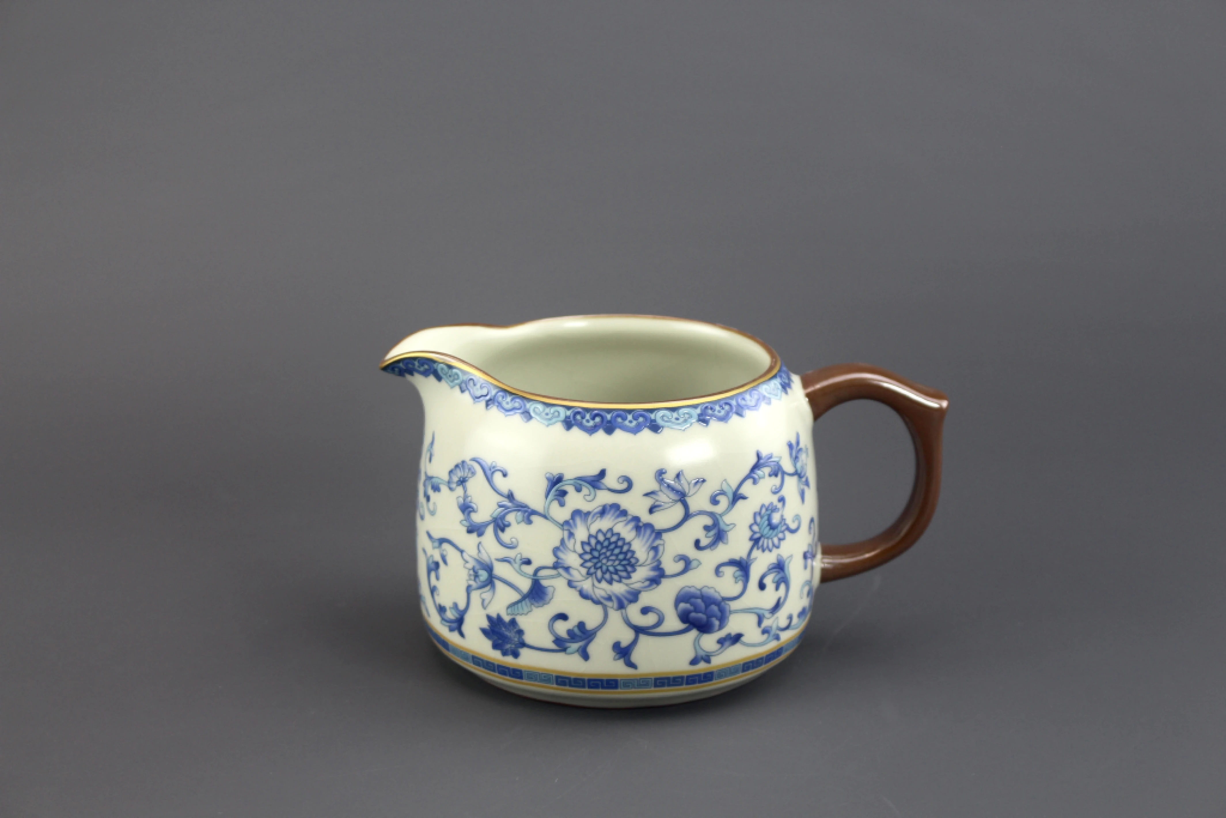 汝窯米黃青花井藍茶海(300cc)