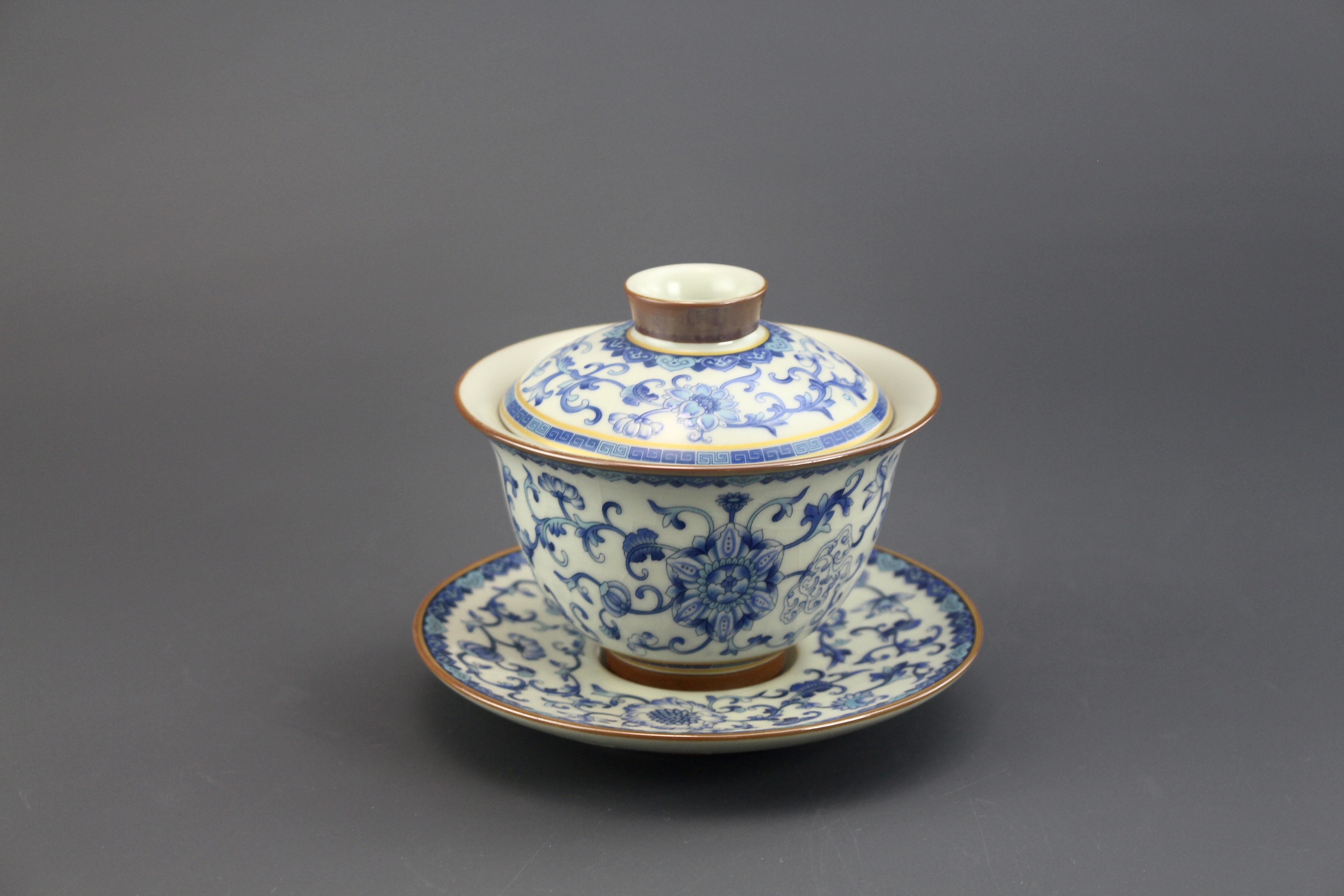 南北朝時代 青釉 越窯茶碗 刑窯茶盞 希少珍貴 茶道具 茶杯 盃 (A-90