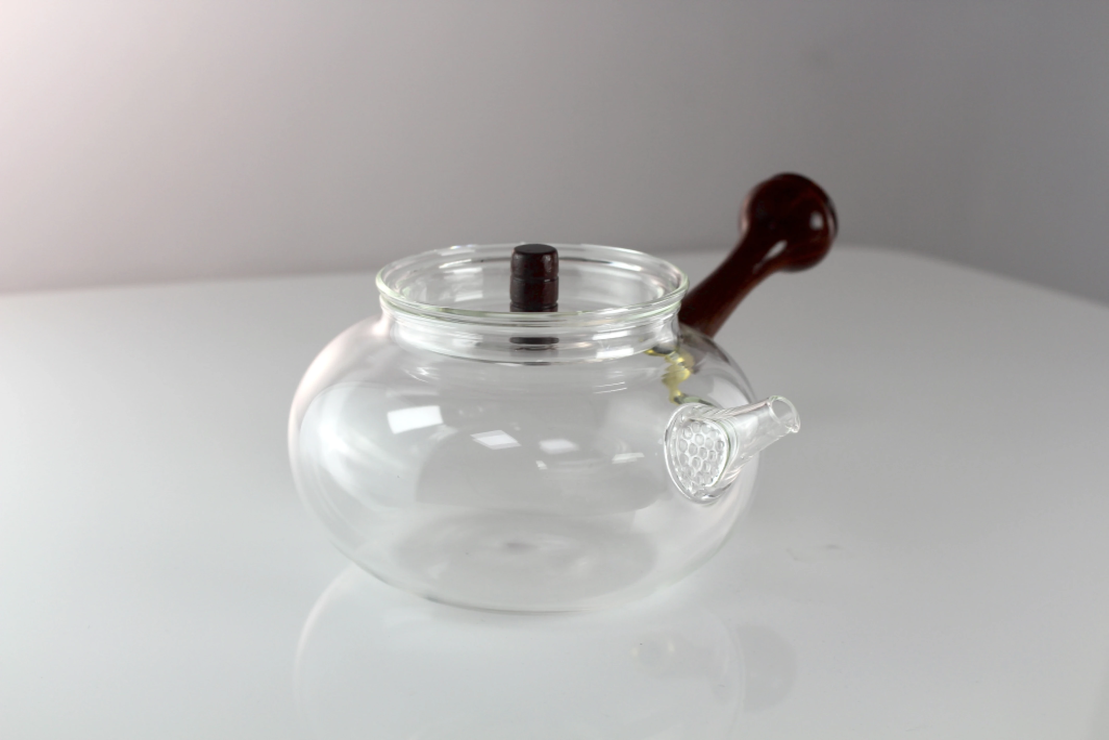 GL耐熱圓球木柄壺(600cc)
