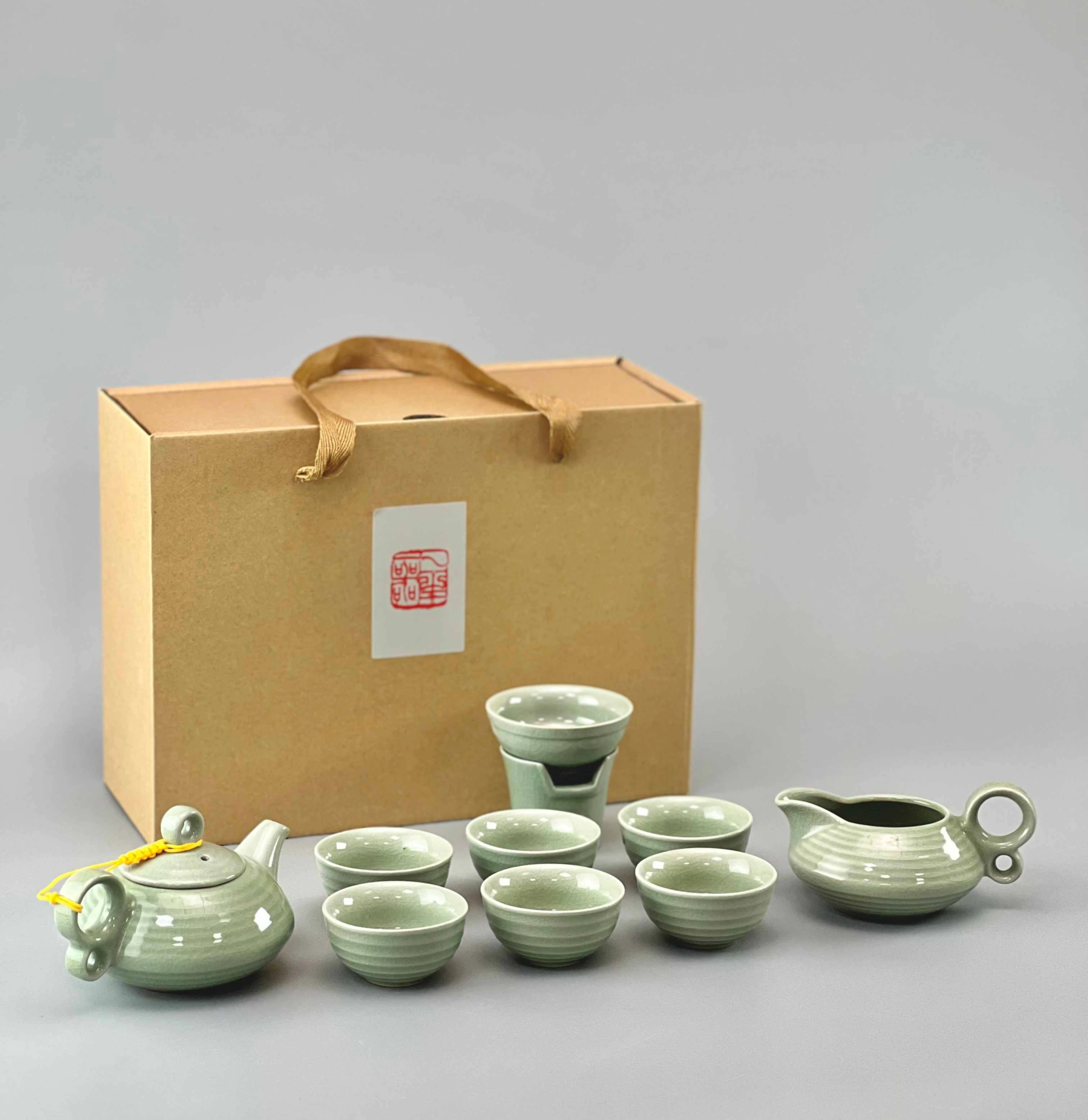 綠瓷線條10入禮盒
