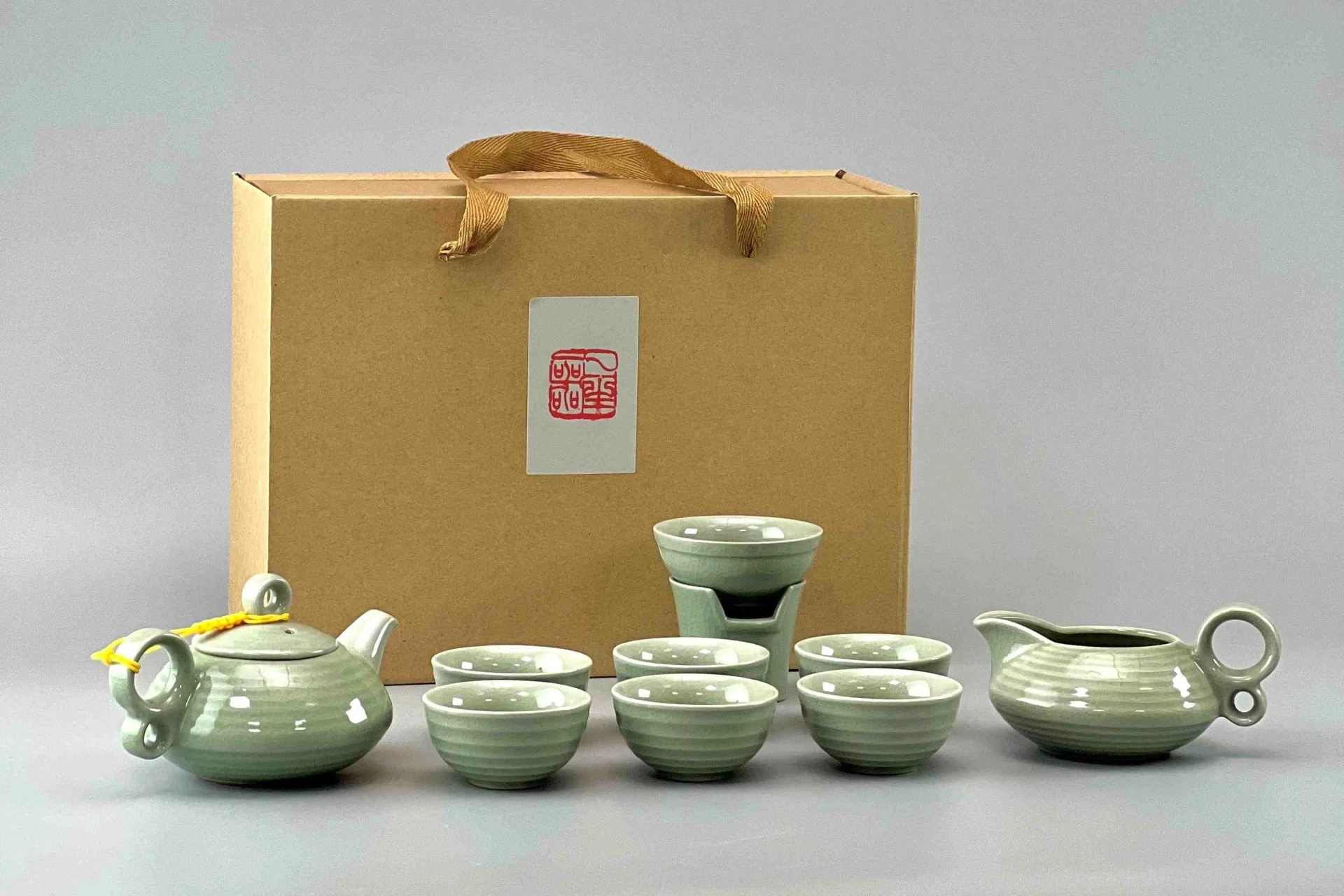 綠瓷線條10入禮盒