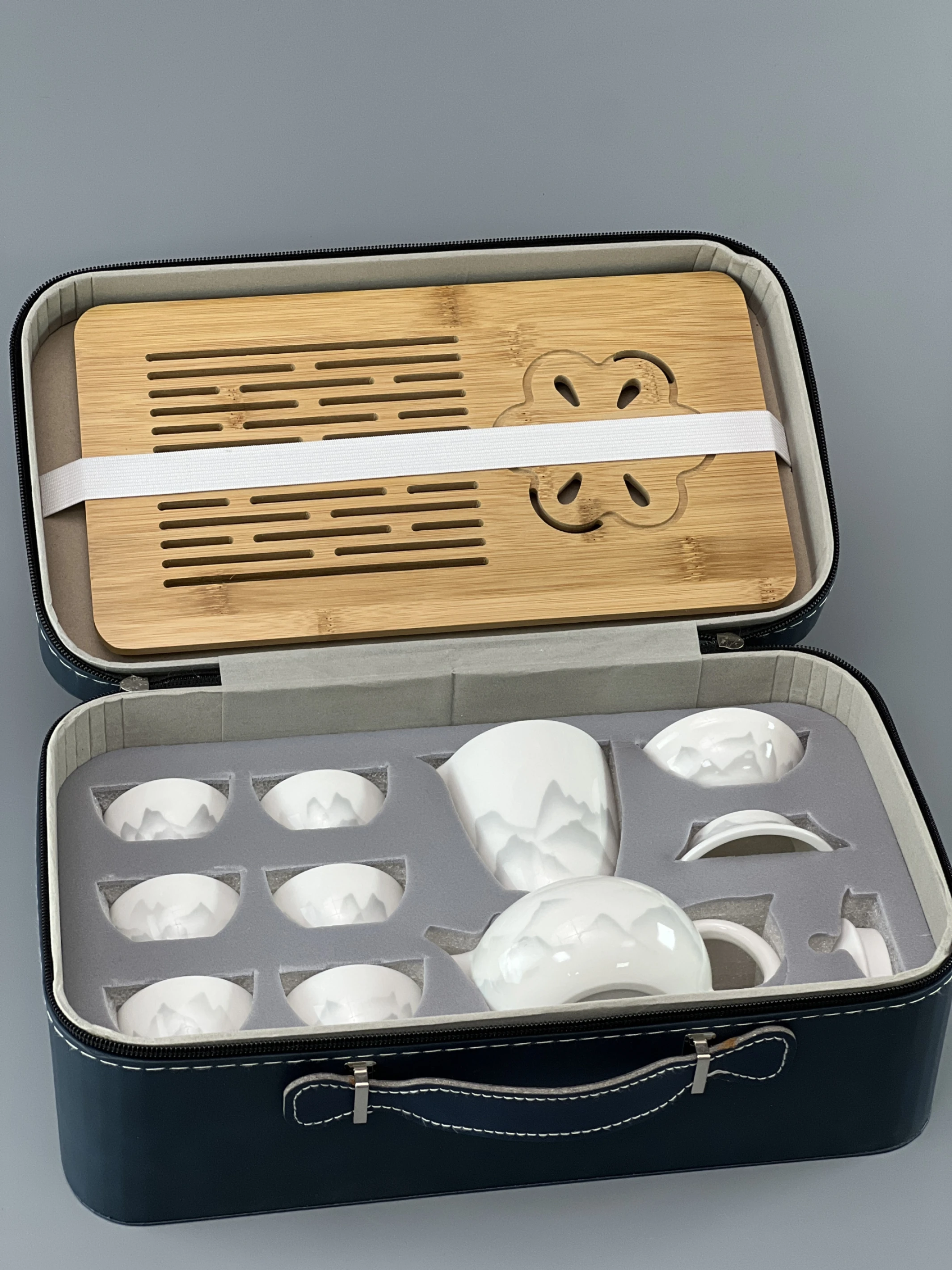 水墨遠山10入長方旅行組丞漢茶具｜茶具｜茶具批發