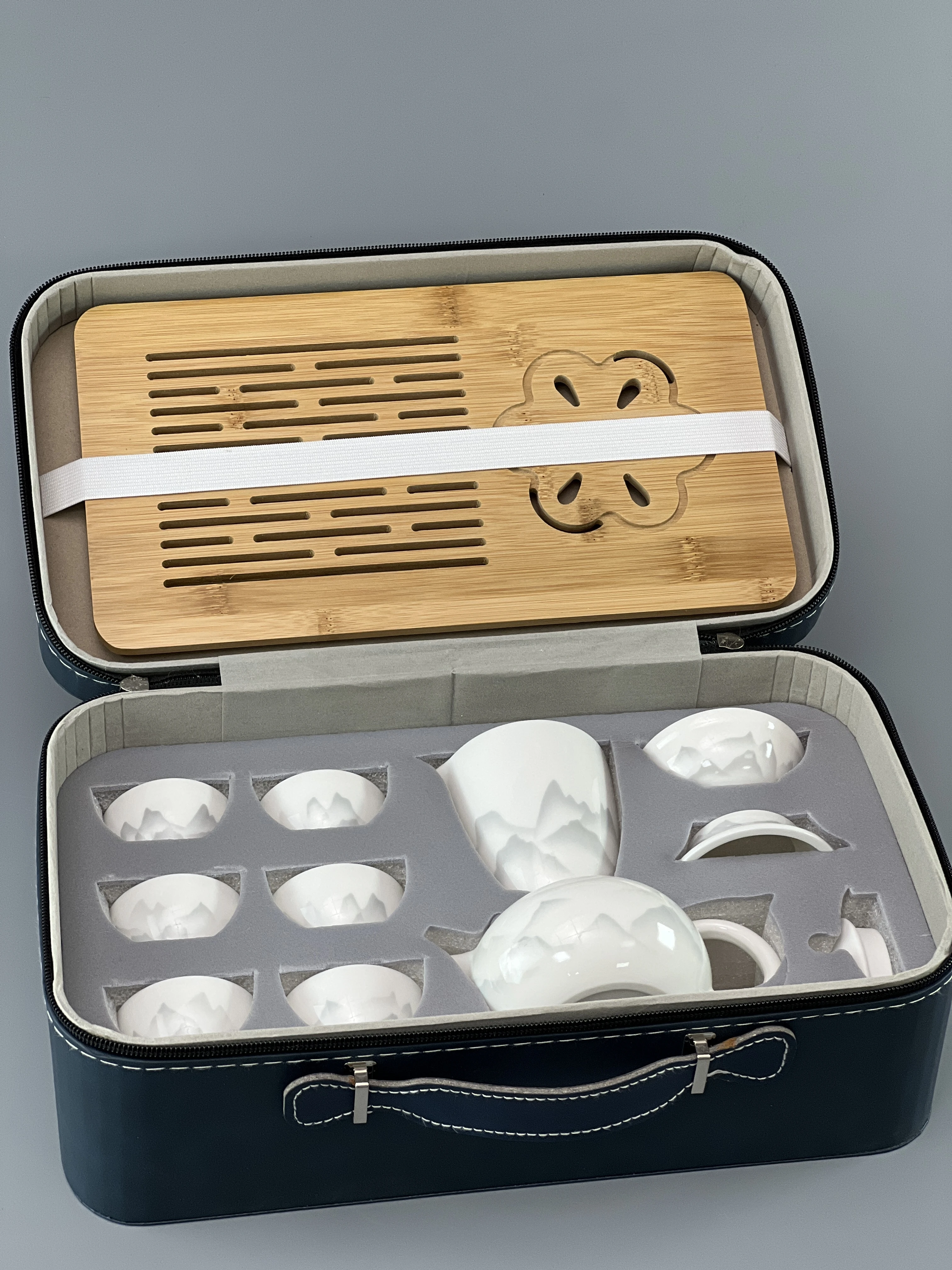 水墨遠山10入長方旅行組丞漢茶具｜茶具｜茶具批發