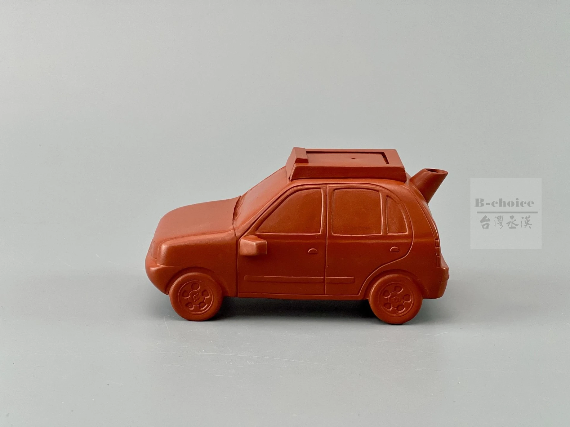 小汽車紅泥壺 (180cc)