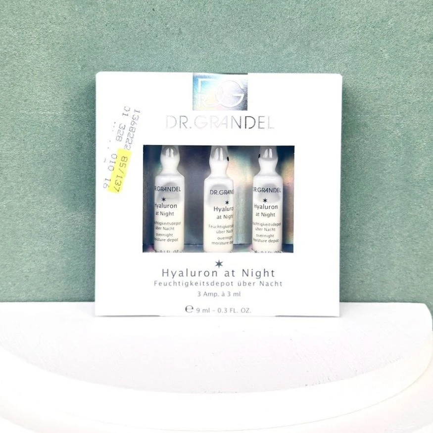 Dr. Grandel 德國奧美Hyaluron at Night 玻尿酸夜間保溼安瓶3 x 3ml