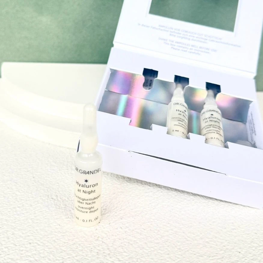 Dr. Grandel 德國奧美Hyaluron at Night 玻尿酸夜間保溼安瓶3 x 3ml