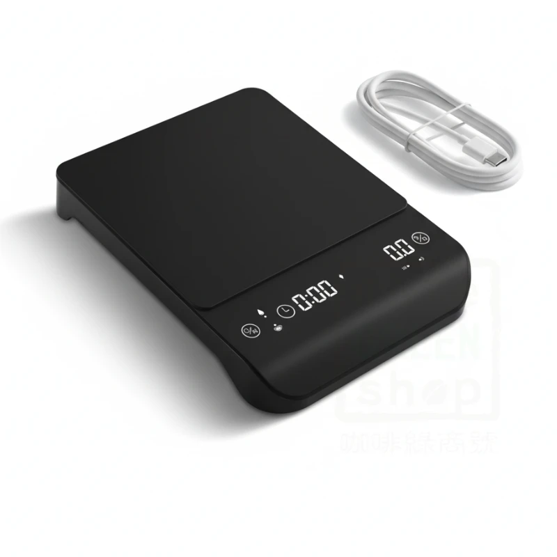 【金杯秤 Pro】義式手沖兩用電子磅秤（充電版｜智慧四模式｜秤重3kg)