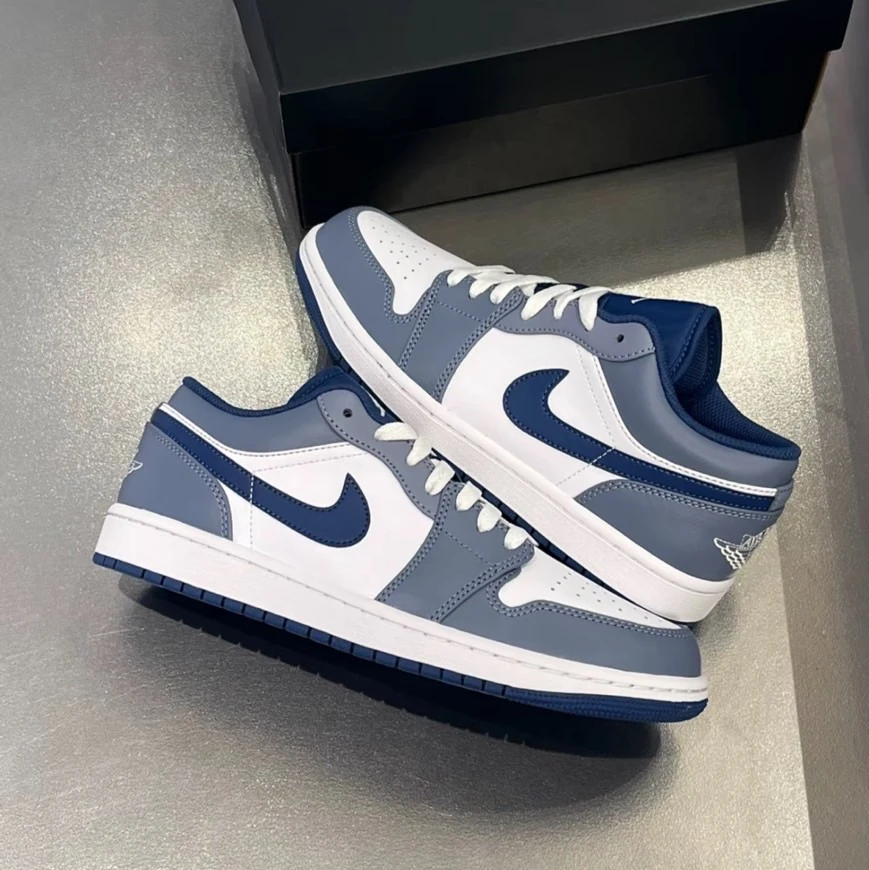 【現貨】Nike AJ1 Low "Ashen Slate"迷霧藍｜553558-414