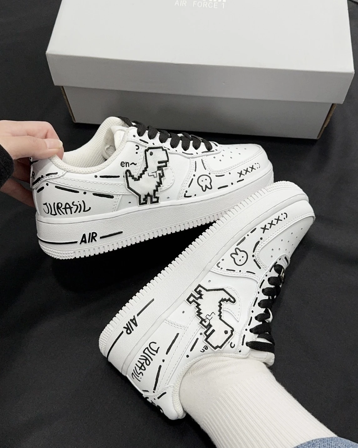 【訂製款】Nike Air Force 1 恐龍電玩