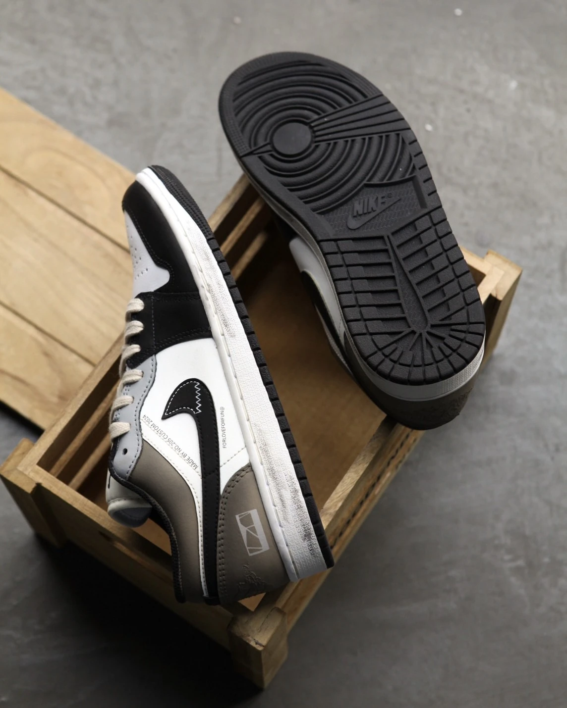 【訂製球鞋】NIKE Air Jordan 1 Low訂製款沙漠做舊
