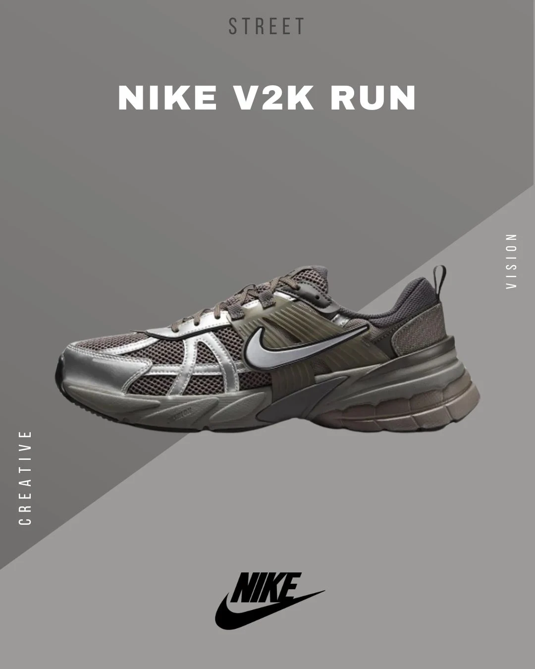 【現貨】Nike V2K RUN 銀棕 可可-HQ1678200